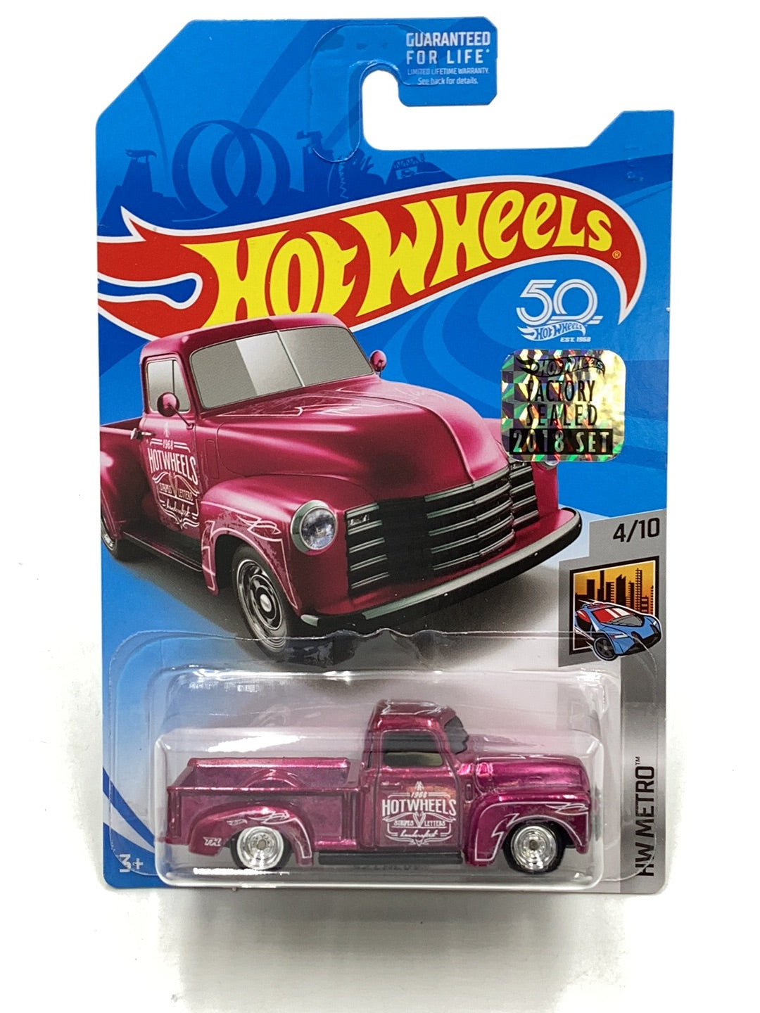 2018 Hot Wheels super treasure hunt 52 Chevy factory sealed W/Protector