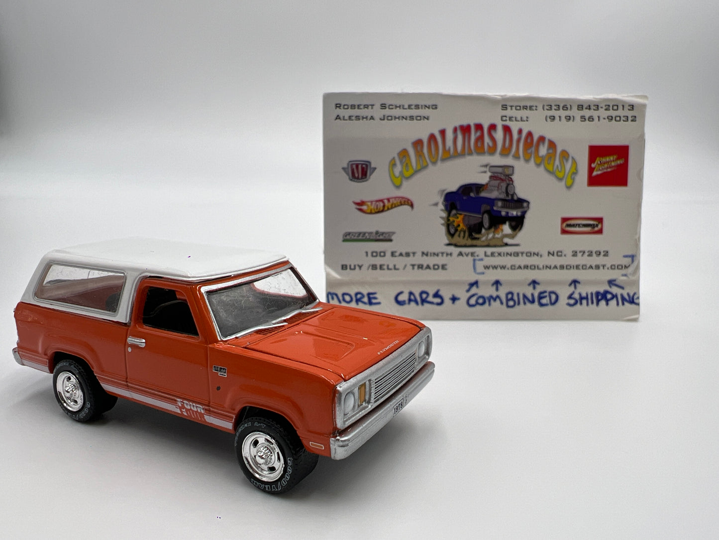 Greenlight Route 66 U.S.A Collector Pack Plymouth Trail Duster Orange Loose