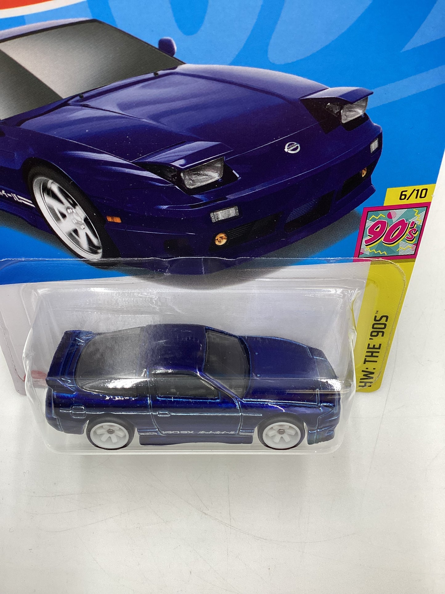 2024 Hot Wheels Super Treasure Hunt #211 96 Nissan 180SX Type X Blue W/Protector