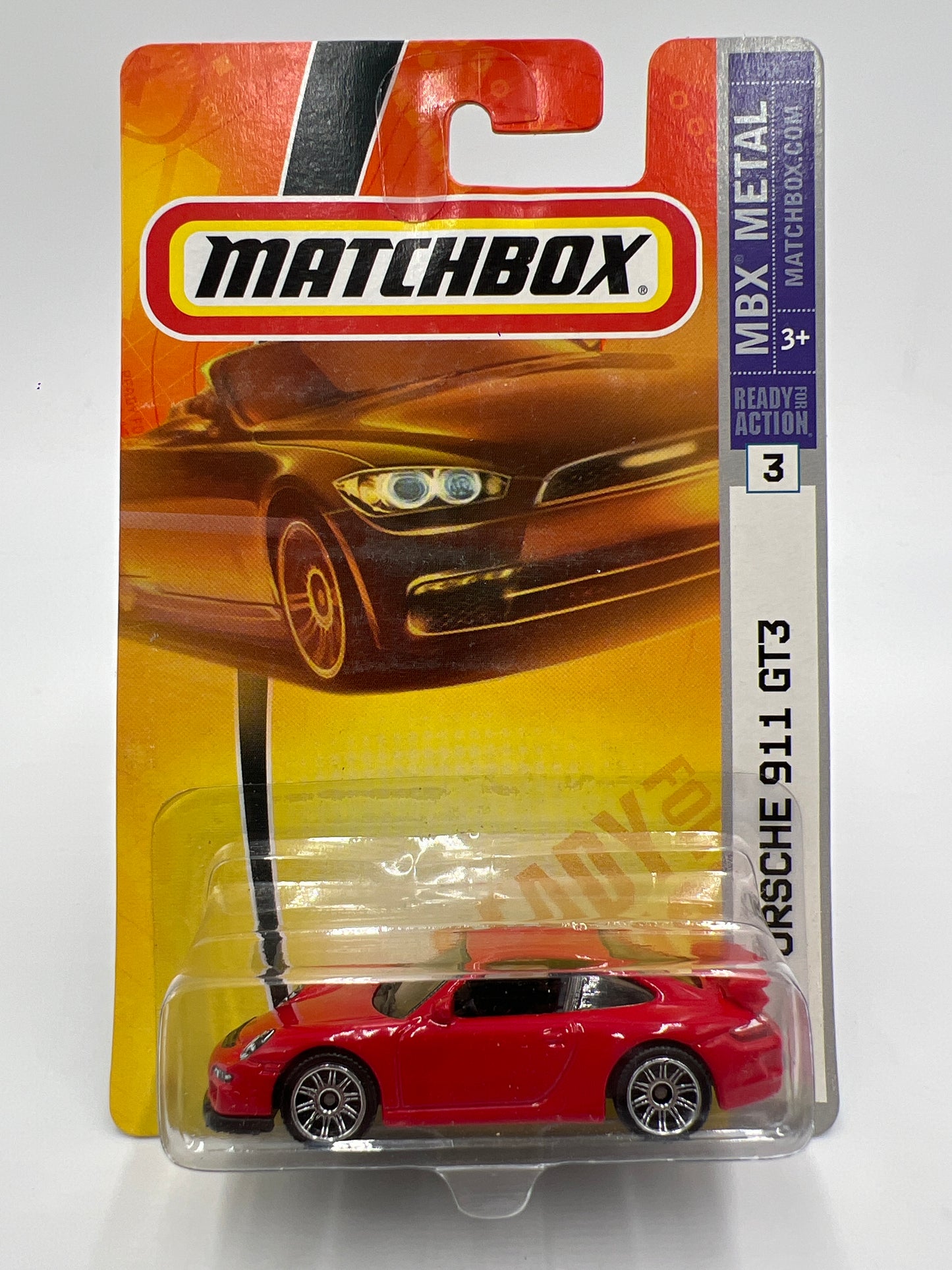 Matchbox MBX Metal #3 Porsche 911 GT3 Red W/Protector #2