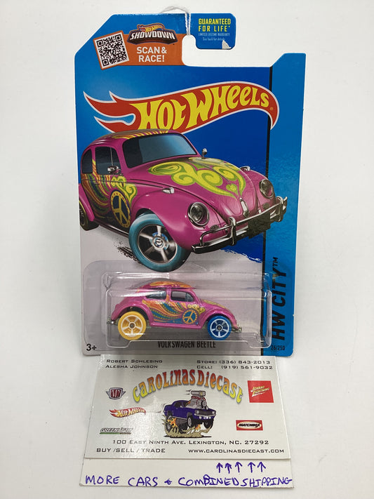 2015 Hot Wheels treasure hunt #26 Volkswagen Beetle Pink 276C