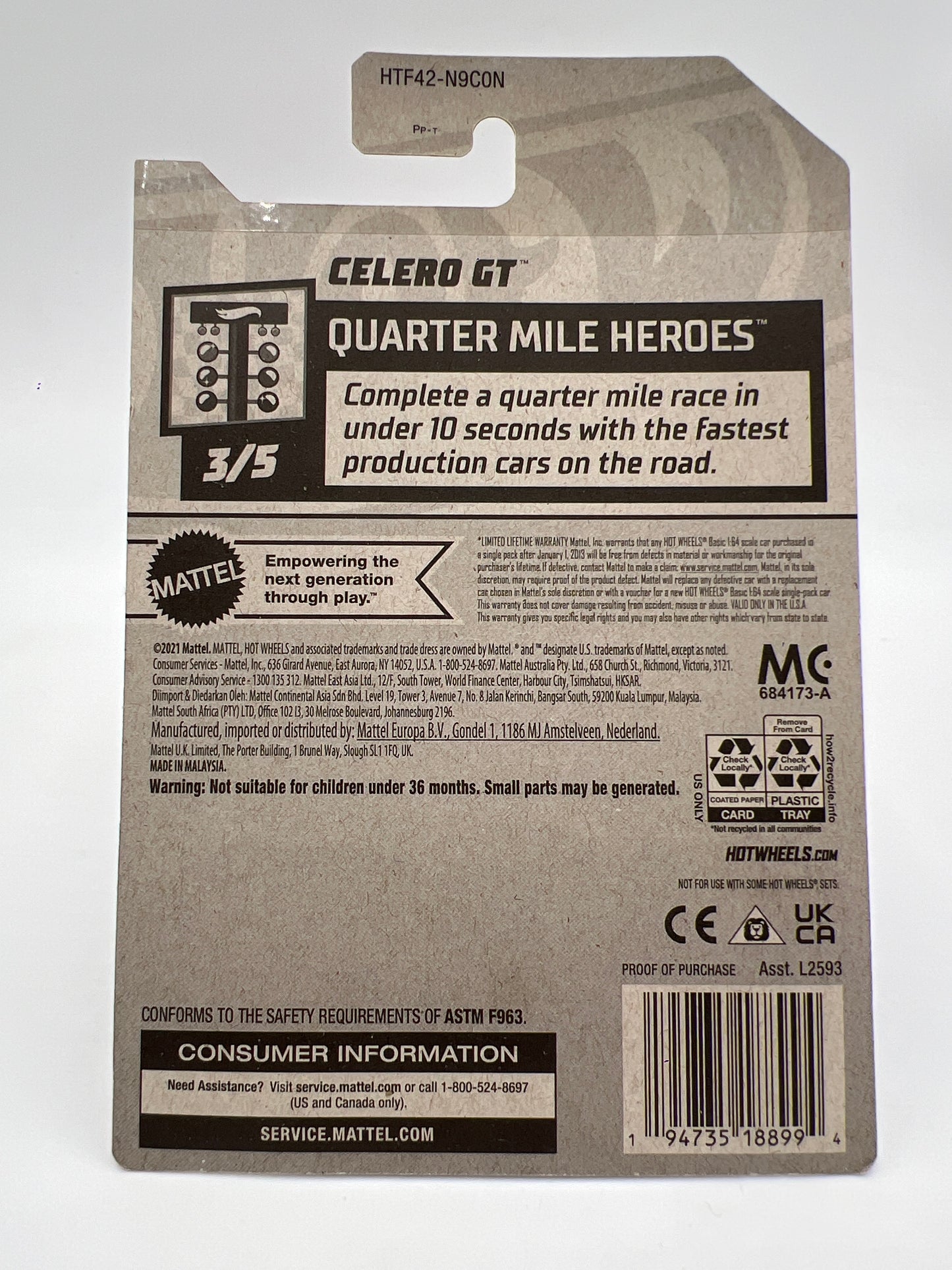 2024 Hot Wheels Super Treasure Hunt #231 Celero GT Purple W/Protector