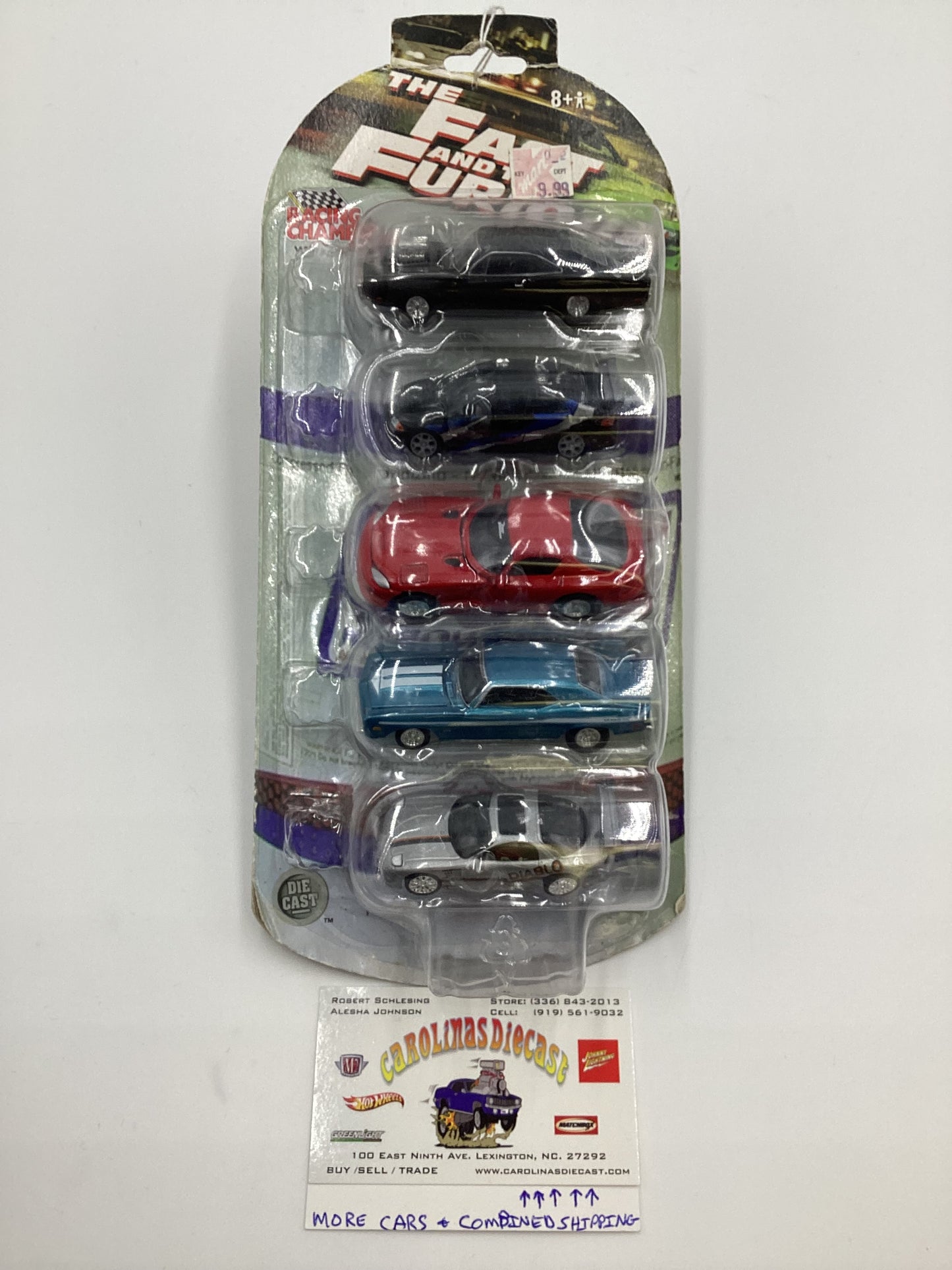 Racing Champions The Fast and Furious 5 Pack Charger/Civic/Viper/Camaro/RX-7