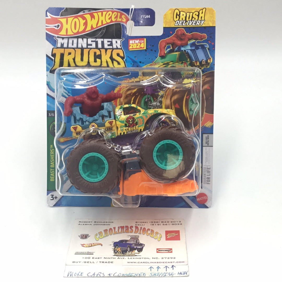 2024 Hot wheels monster Trucks Crush Delivery 3/6 new