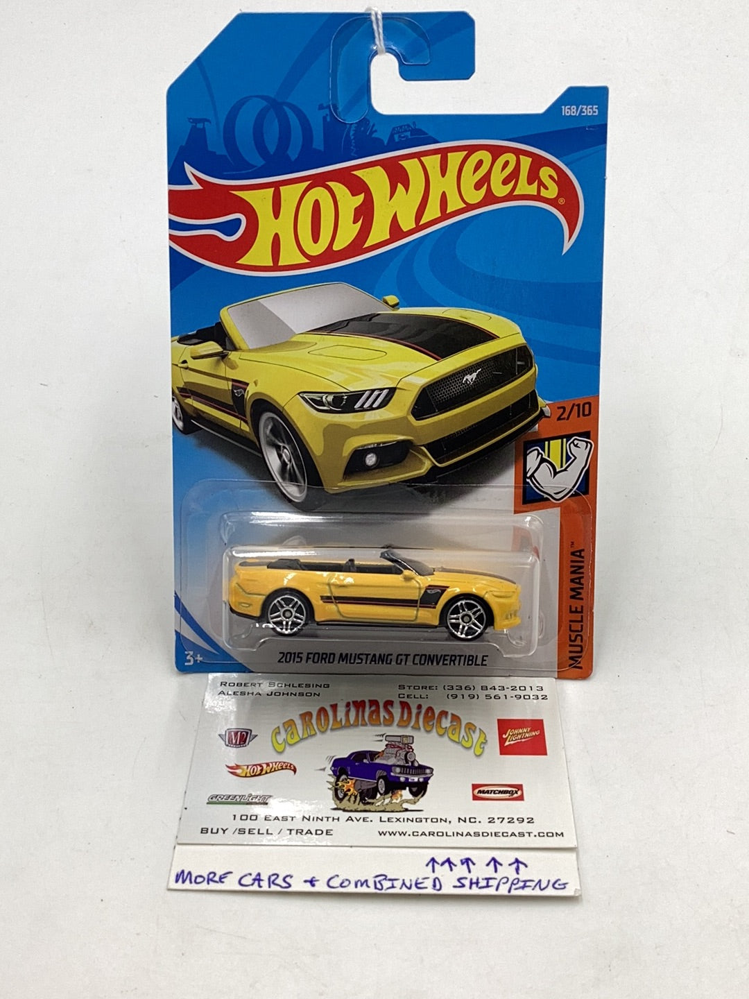 2018 Hot Wheels #168 2015 Ford Mustang GT Convertible 23G