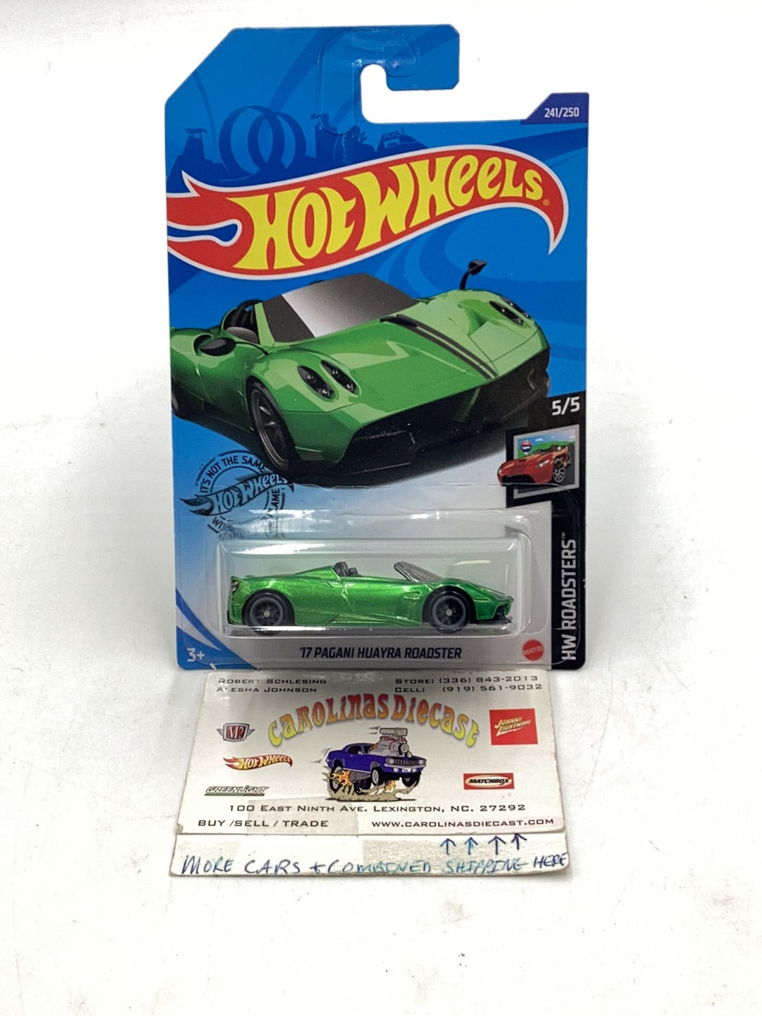 2019 hot wheels super treasure hunt #241 17 Pagani Huayra Roadster W/ Protector