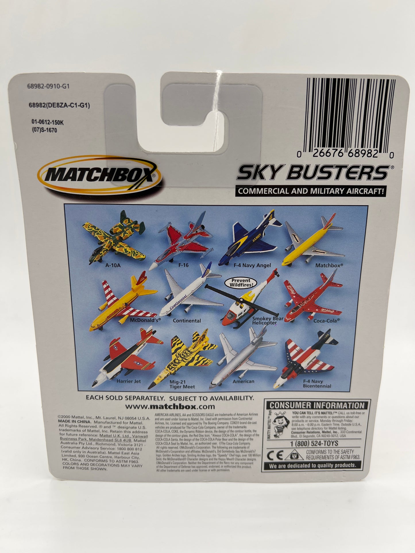 Matchbox Sky Busters F4 U.S. Navy Bicentennial PP5