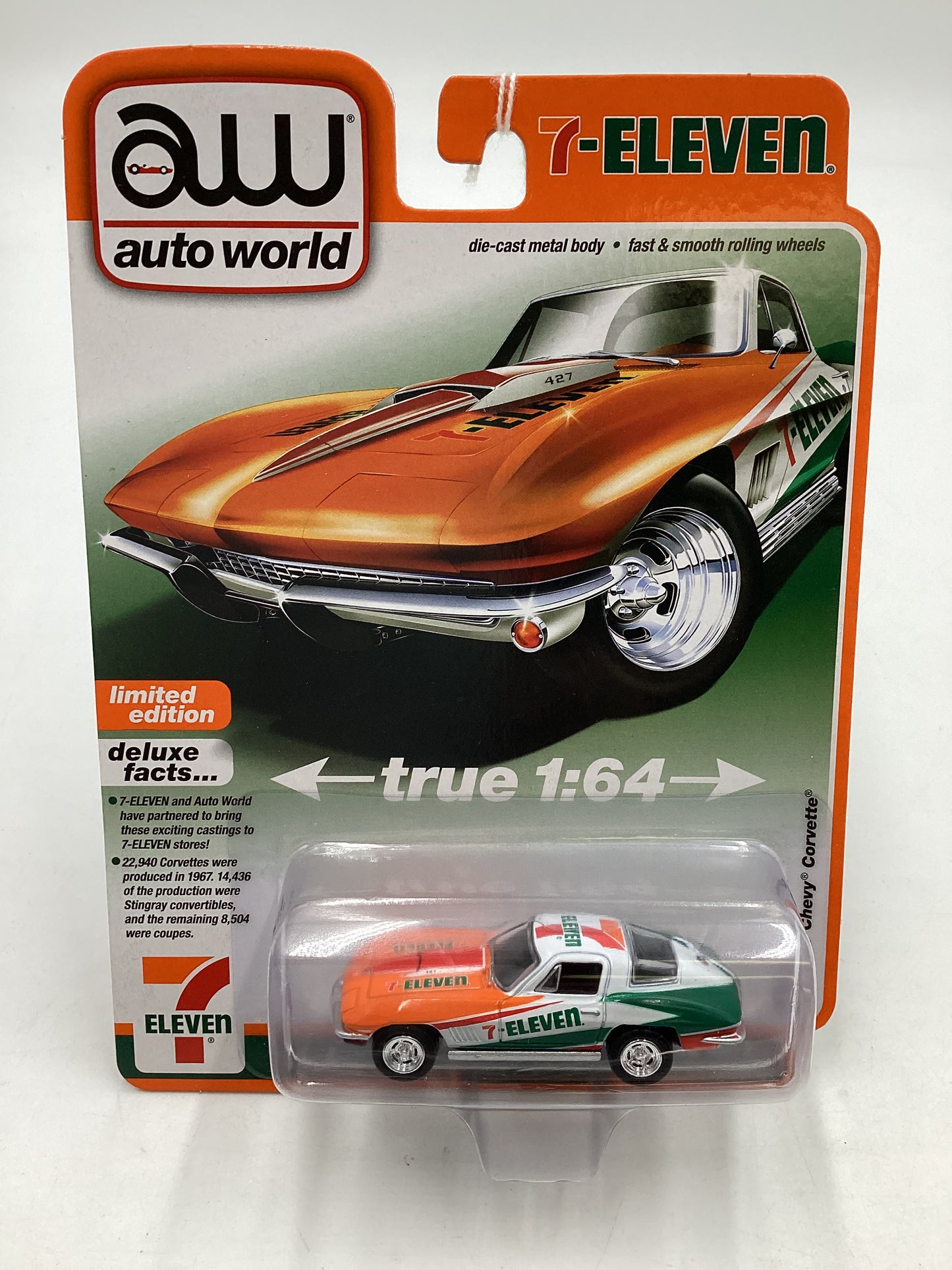 Auto world 7-Eleven 7-11 1967 Chevy Corvette 181A