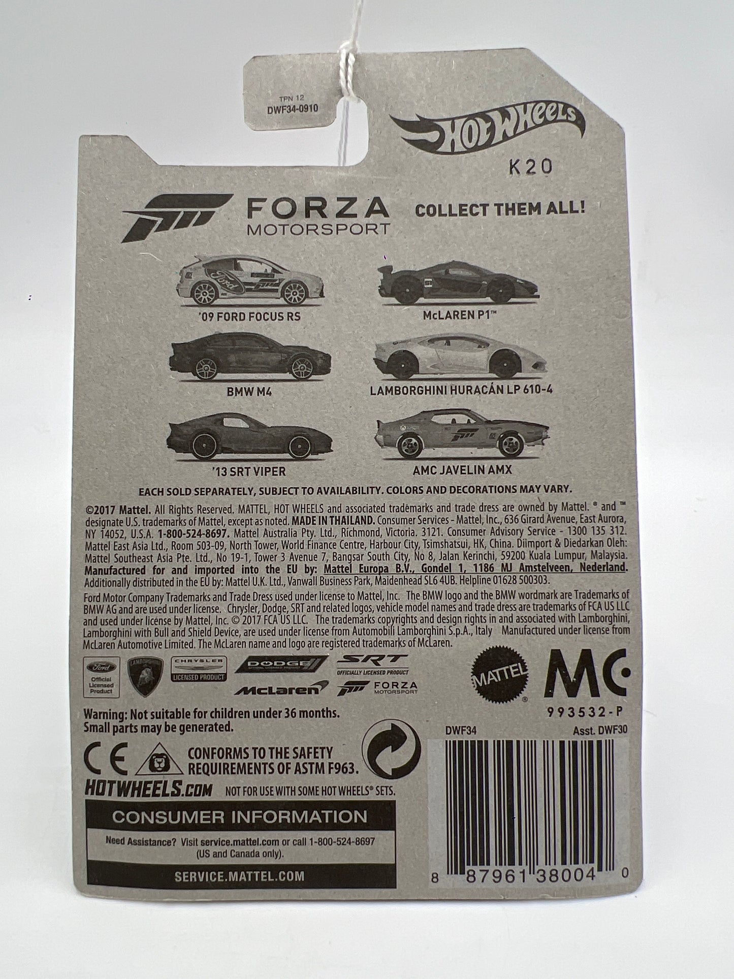 Hot Wheels Forza Motorsport #3 BMW M4 Gray 154B