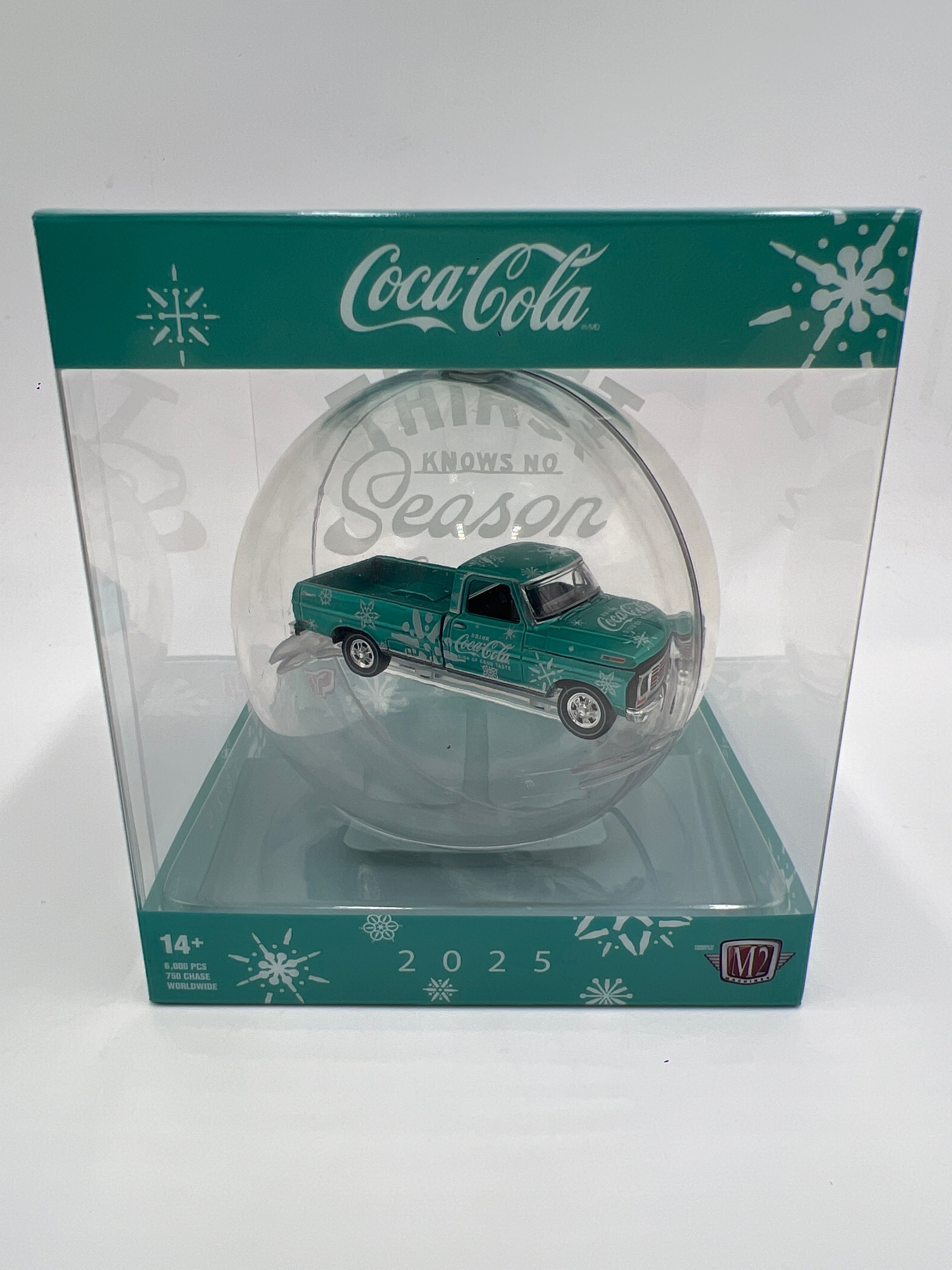 2025 M2 Machines Coca Cola Holiday Christmas Ornaments 1969 Ford F