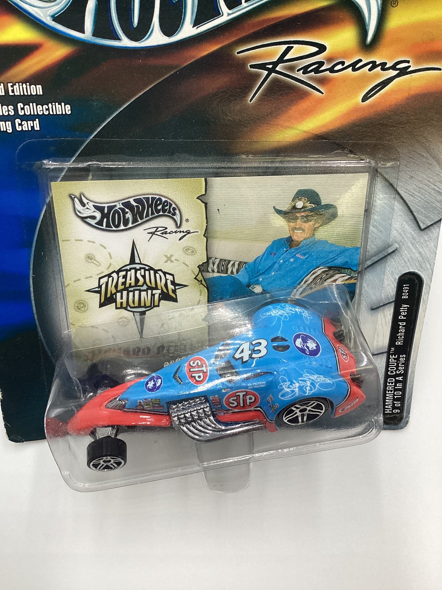 Hot Wheels Racing 2003 Treasure Hunt Richard Petty Hammered Coupe