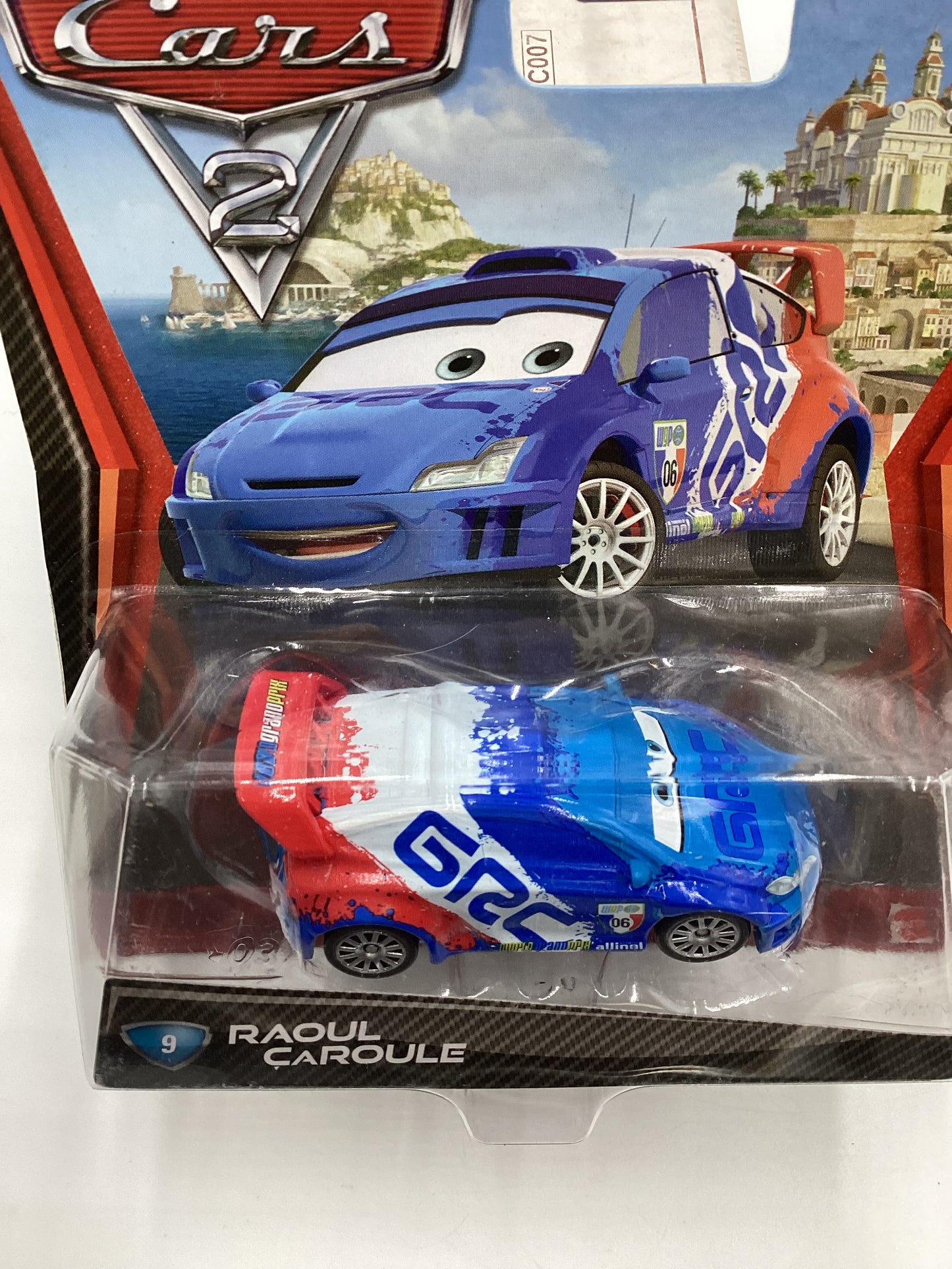 Disney Pixar Cars 2 #9 Raoul Caroule GRC 140E