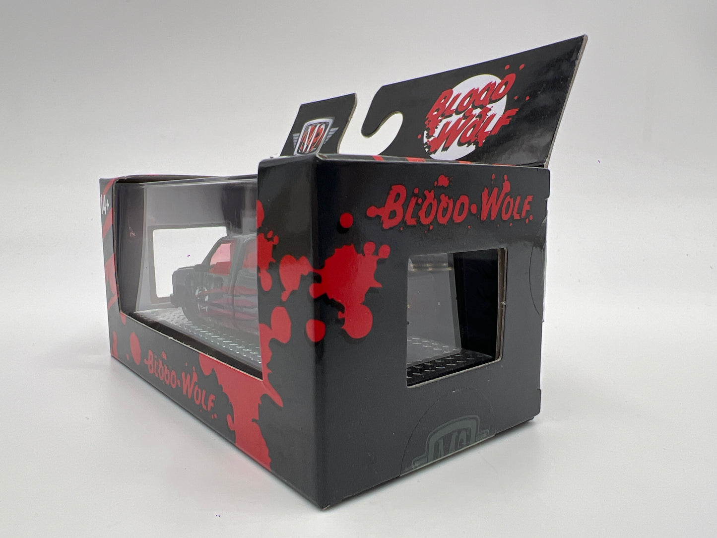2025 M2 Machines Walmart Exclusive Halloween Blood Wolf 1990 Chevrolet C1500 Silverado Gray WMTS21