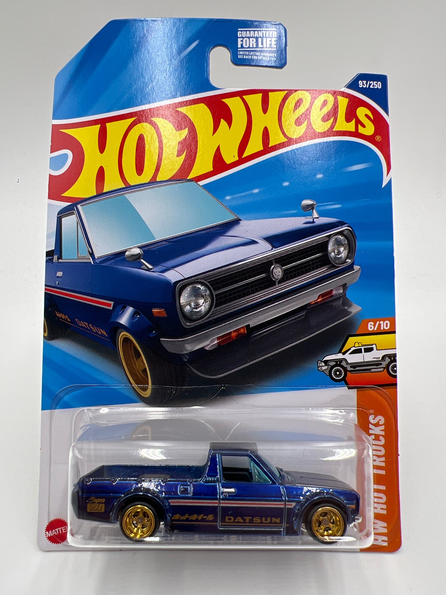 2025 Hot Wheels D Case Super Treasure Hunt #93 1975 Datsun Sunny Truck B120 Blue W/Protector #2