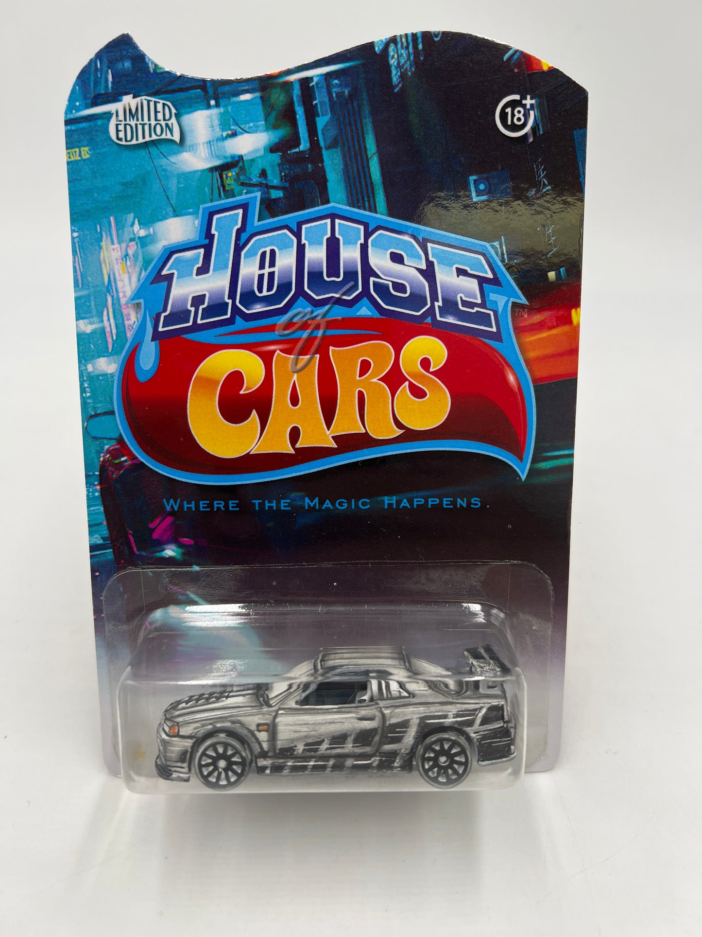 Hot Wheels x House of Cars Nissan Skyline GT-R R34 Robie Pencil Custom W/Protector