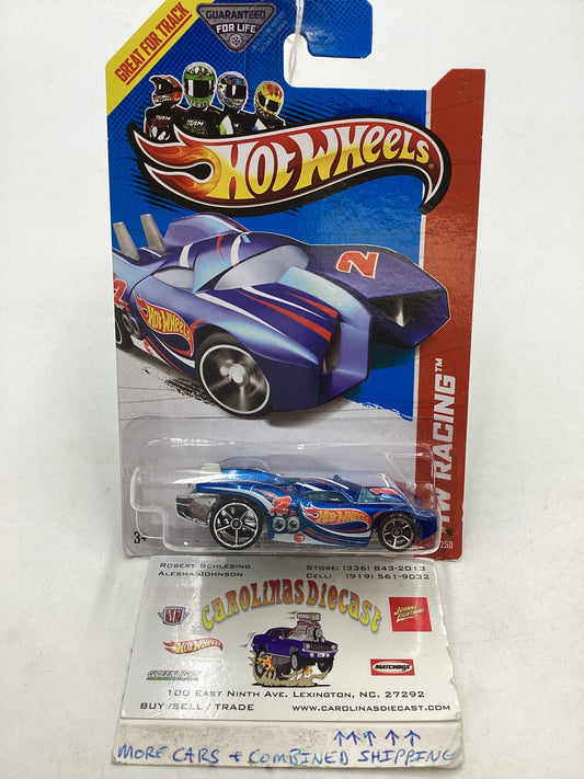 2013 Hot Wheels #101 Treasure Hunt Prototype H-24 Blue 274B