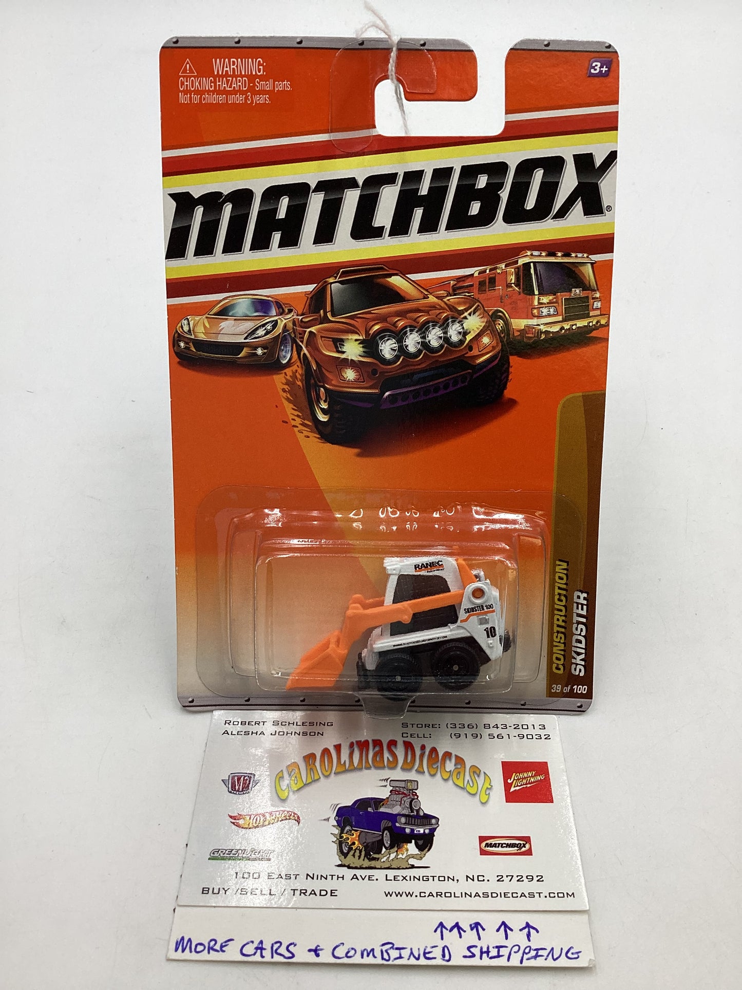 Matchbox 2010 #39 Construction Skidster White 206E