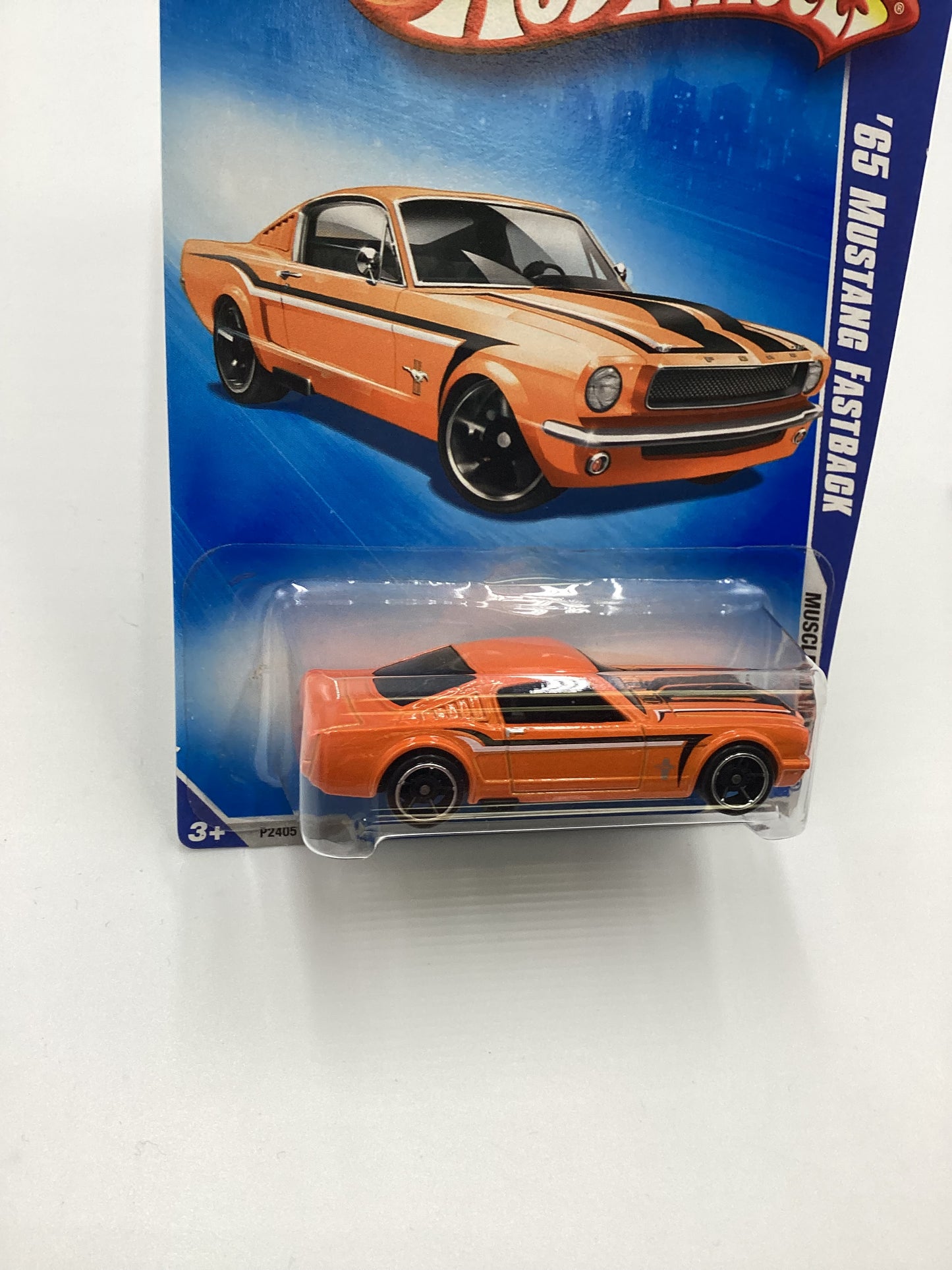 2009 Hot Wheels #085 65 Ford Mustang Fastback Orange Kmart Exclusive 240C