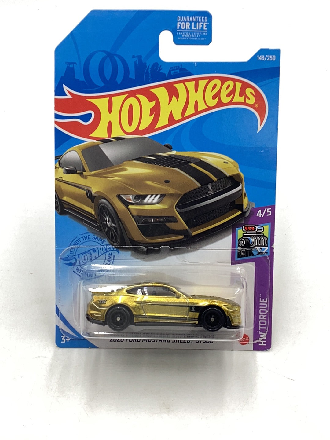 2021 Hot wheels Super treasure hunt Cracked Blister 2020 Ford Mustang Shelby GT500 W/Protector