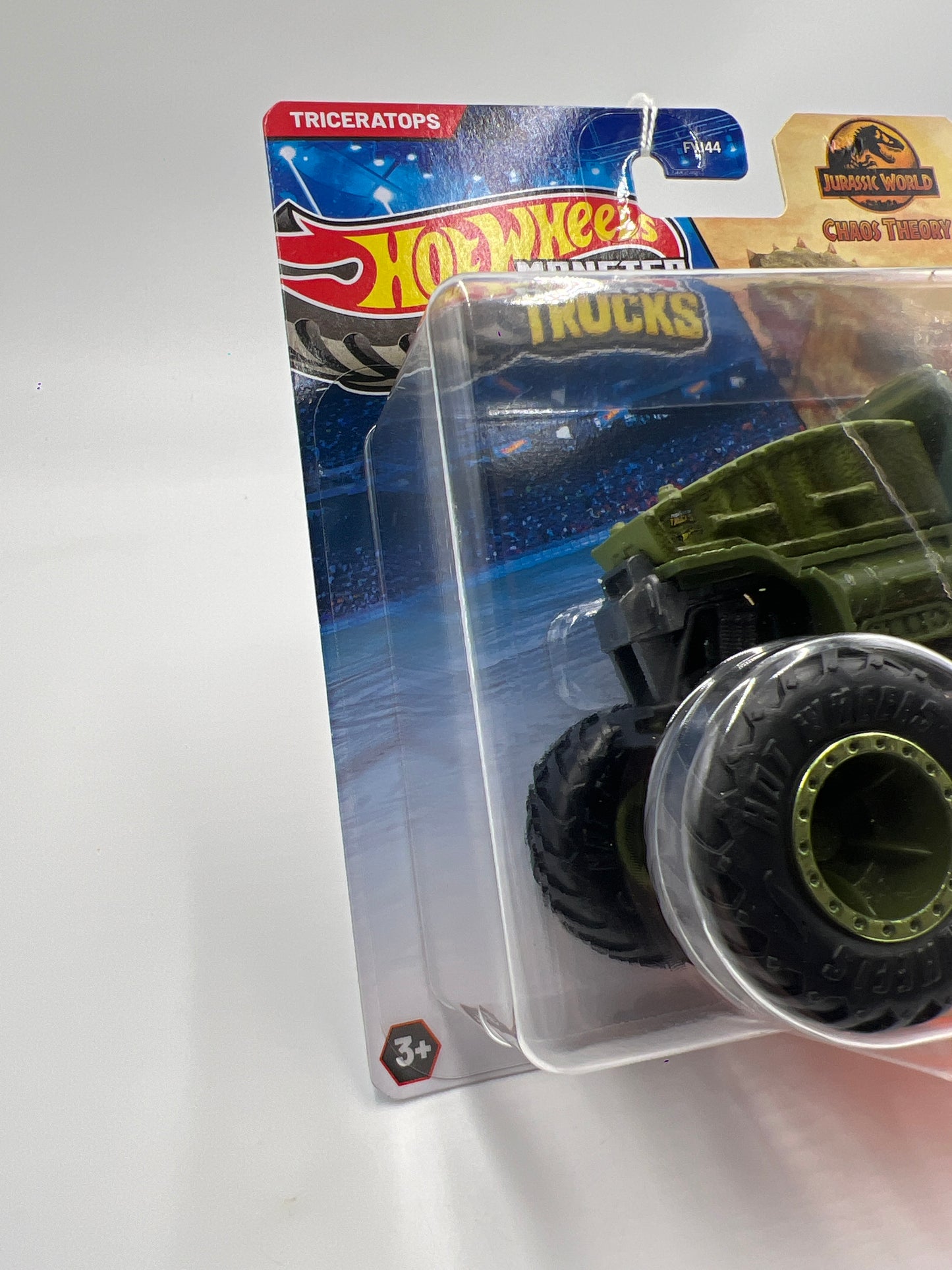 2025 Hot Wheels Monster Trucks Jurassic World Chaos Theory Triceratops Green 133E