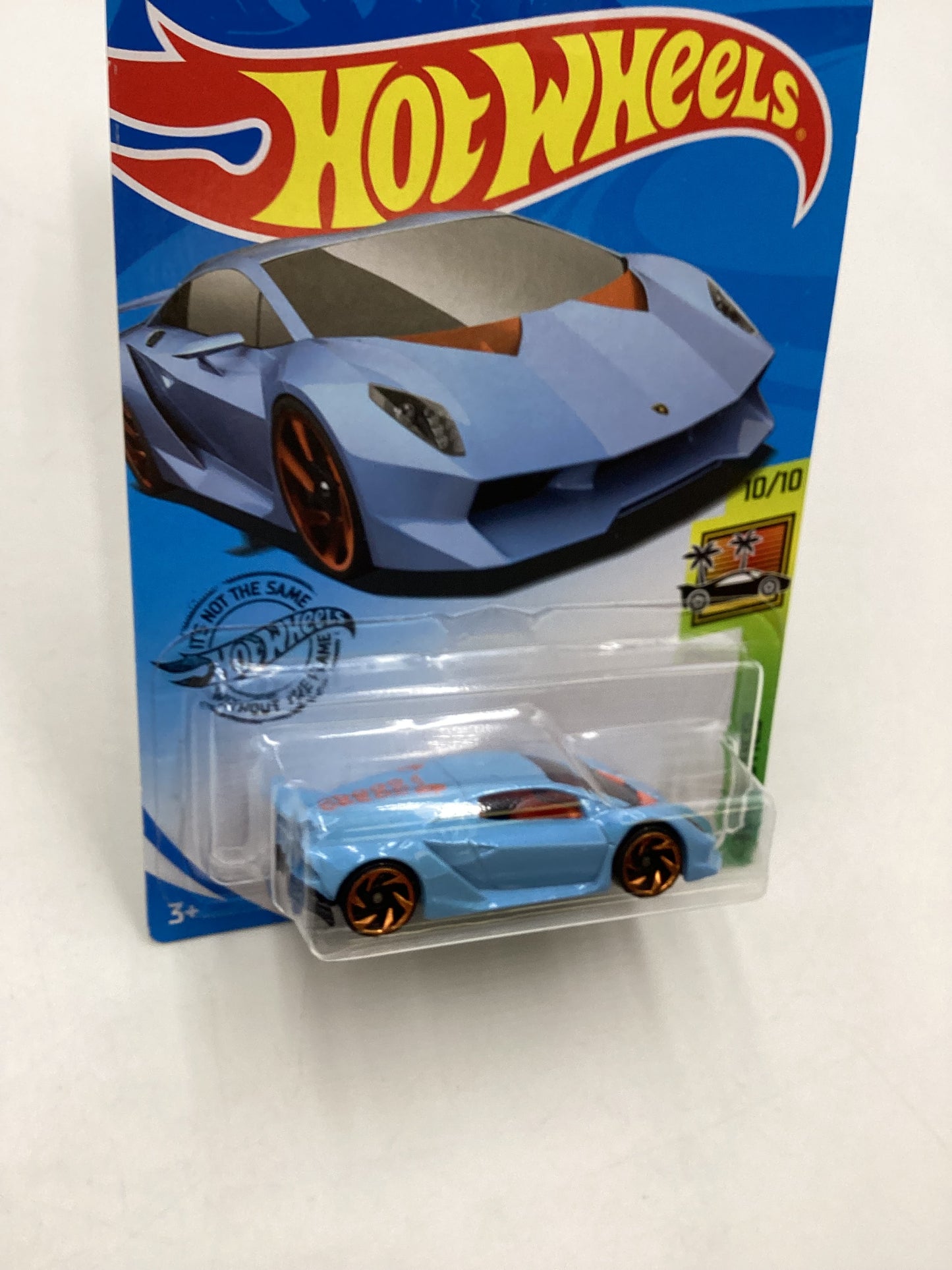 2020 Hot Wheels #164 Lamborghini Sesto Elemento Light Blue 102B