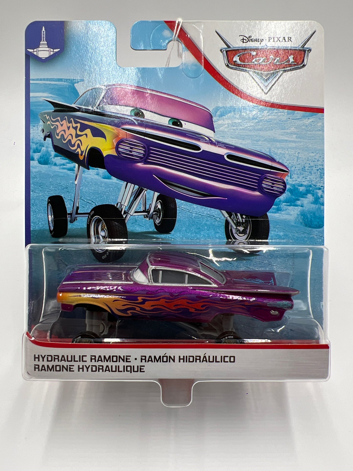 Disney Pixar Cars Ramones Body Shop Hydraulic Ramone Blue Desert Card 139A