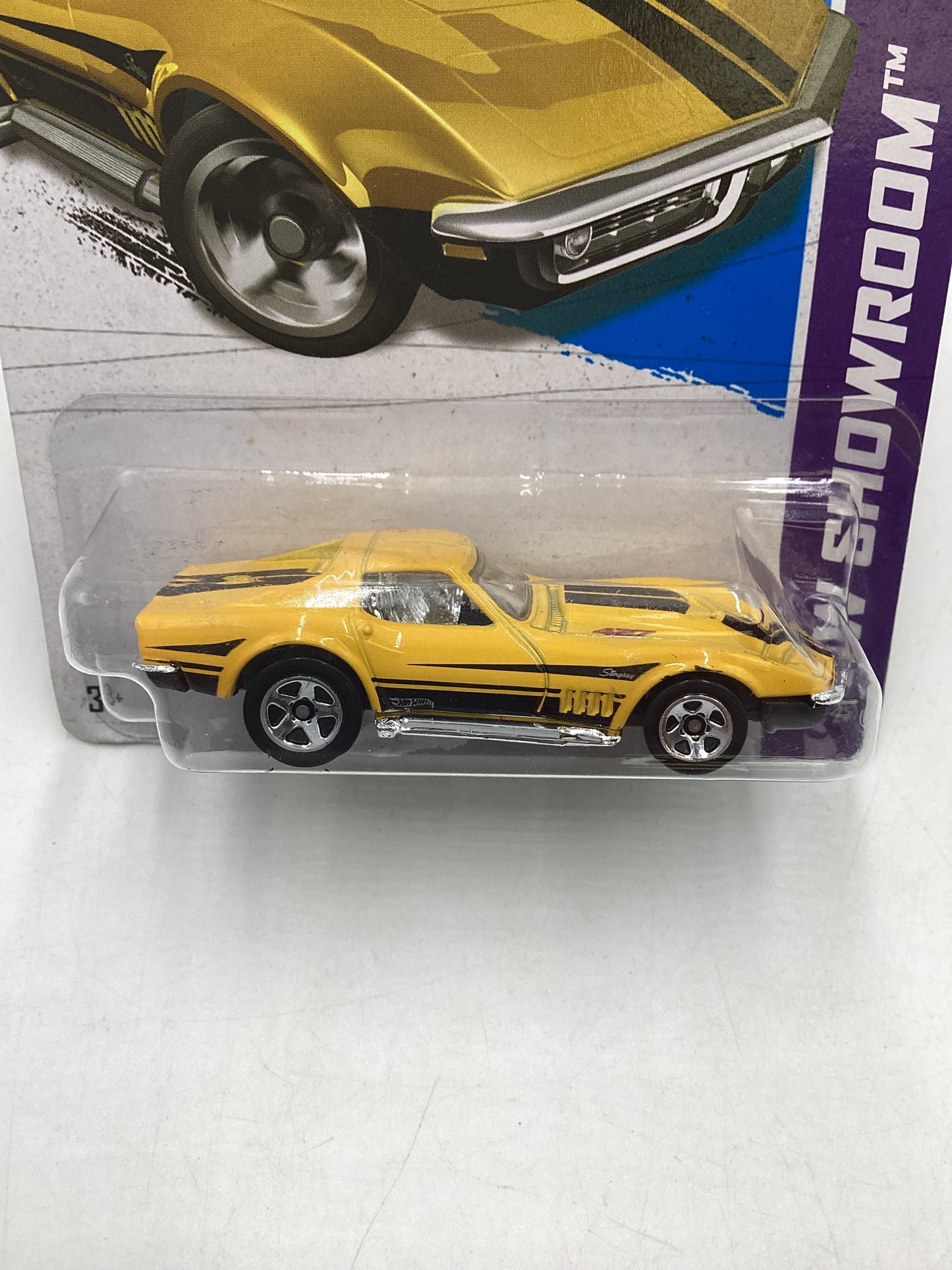 2013 Hot Wheels #201 69 Corvette Yellow 2C
