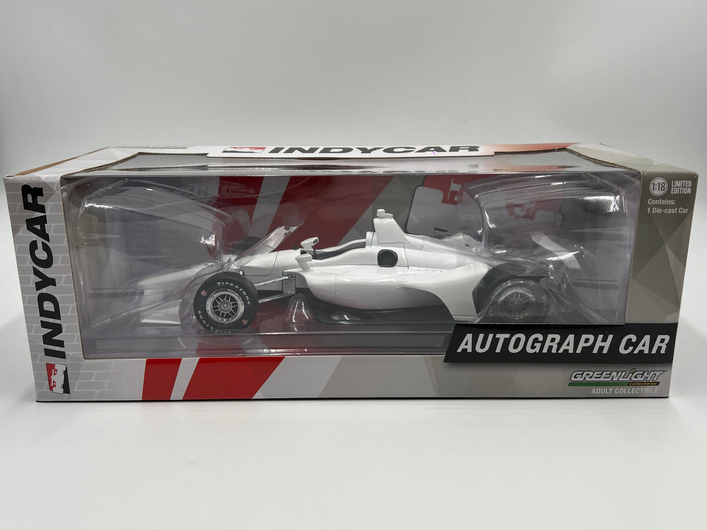 Greenlight 1:18 Indycar Series Autograph Car White