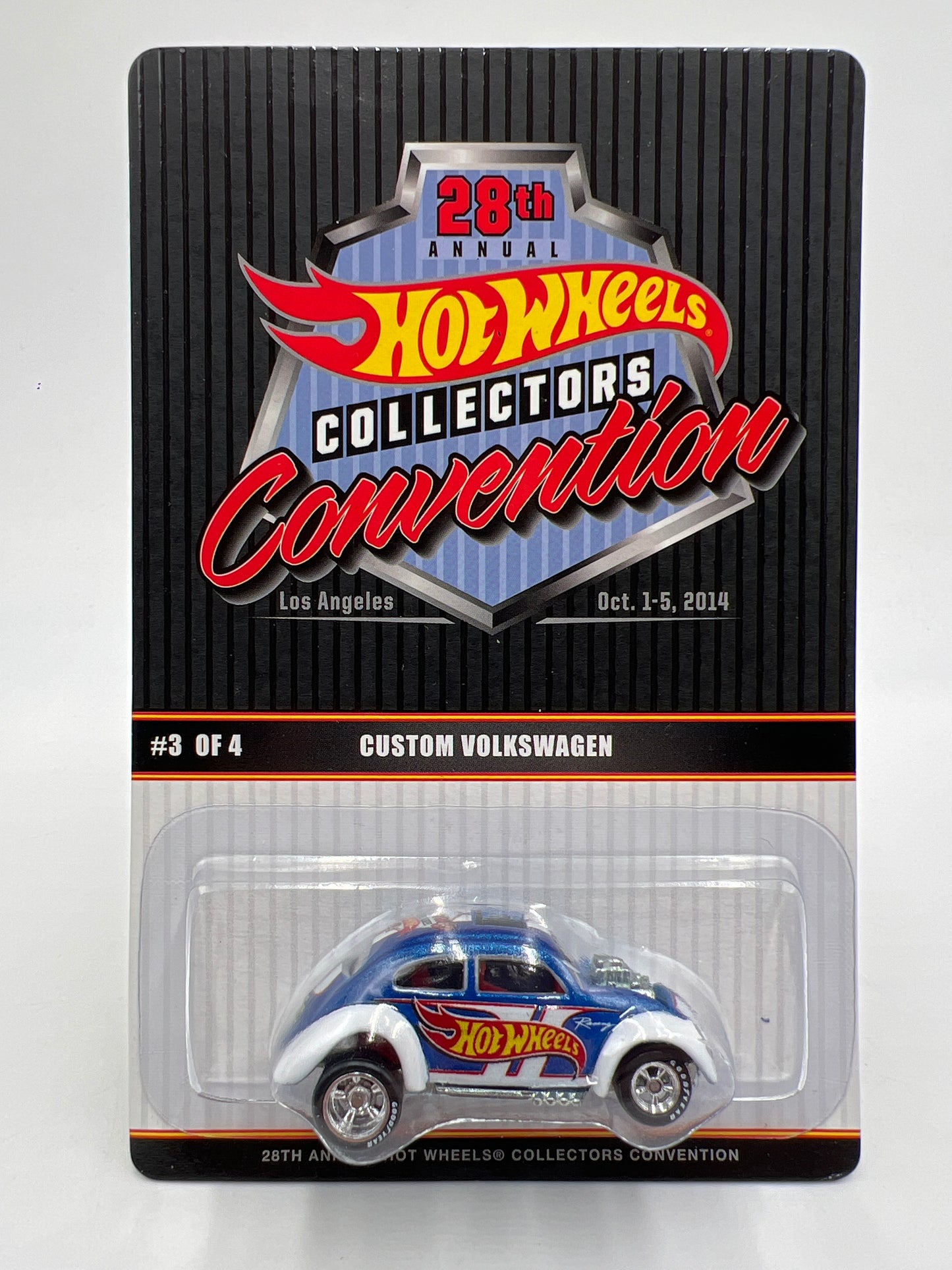 2014 Hot Wheels 28th Annual Collectors Convention LA #1781/2000 Custom Volkswagen Beetle W/Protector