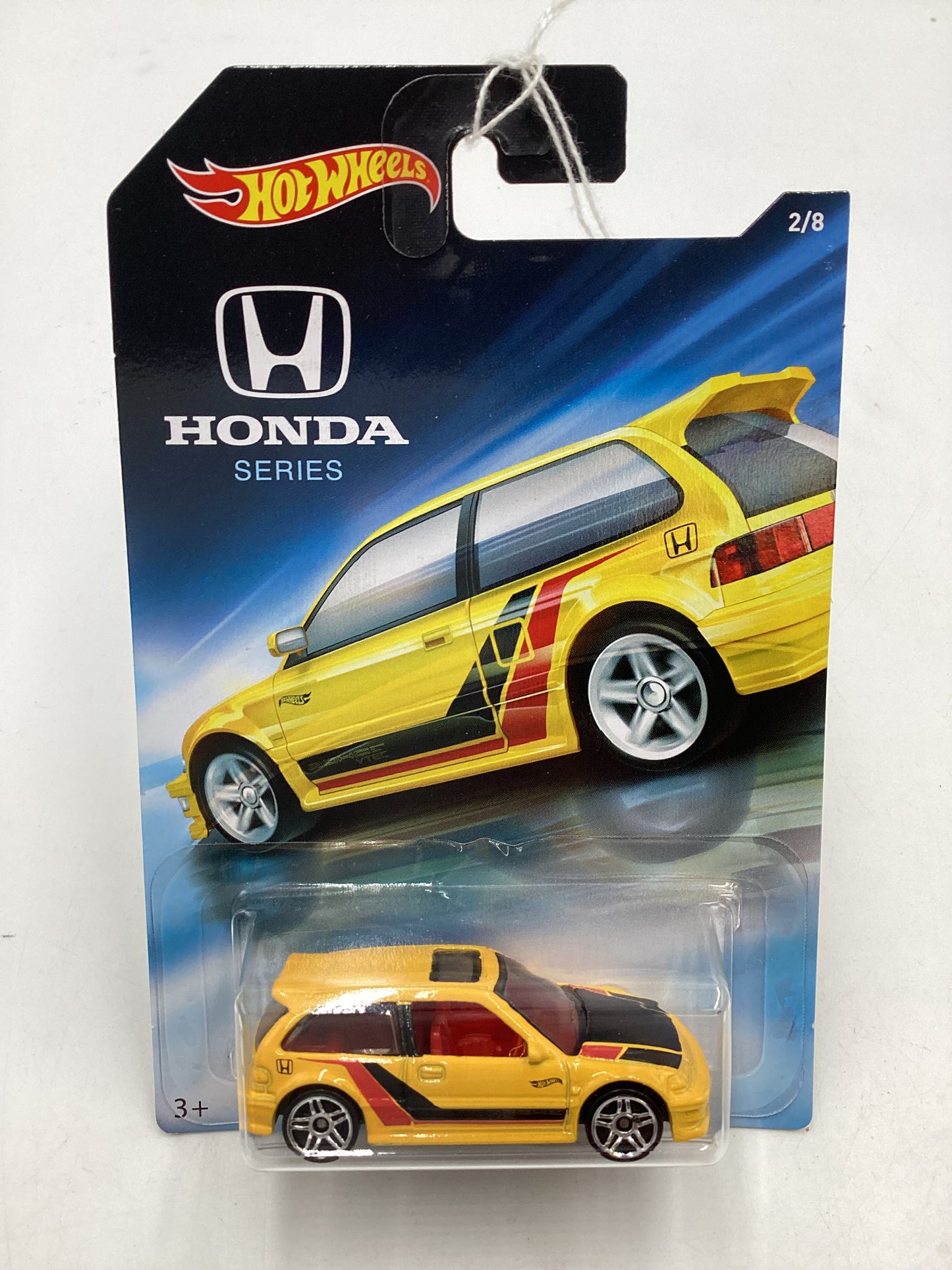 Hot wheels Honda series #2 90 Honda Civic EF Yellow 154G