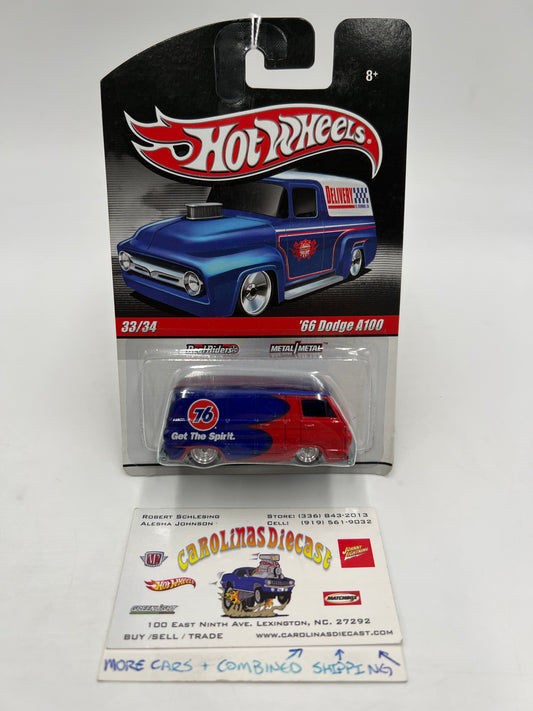 Hot Wheels Premium Delivery Slick Rides #33 66 Dodge A100 Red/Blue Spirit 76