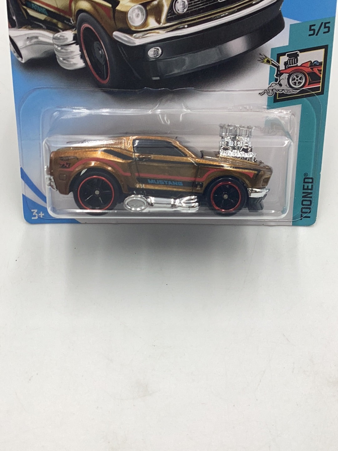 2018 hot wheels super treasure hunt 68 Mustang factiry sealed sticker W/Protector