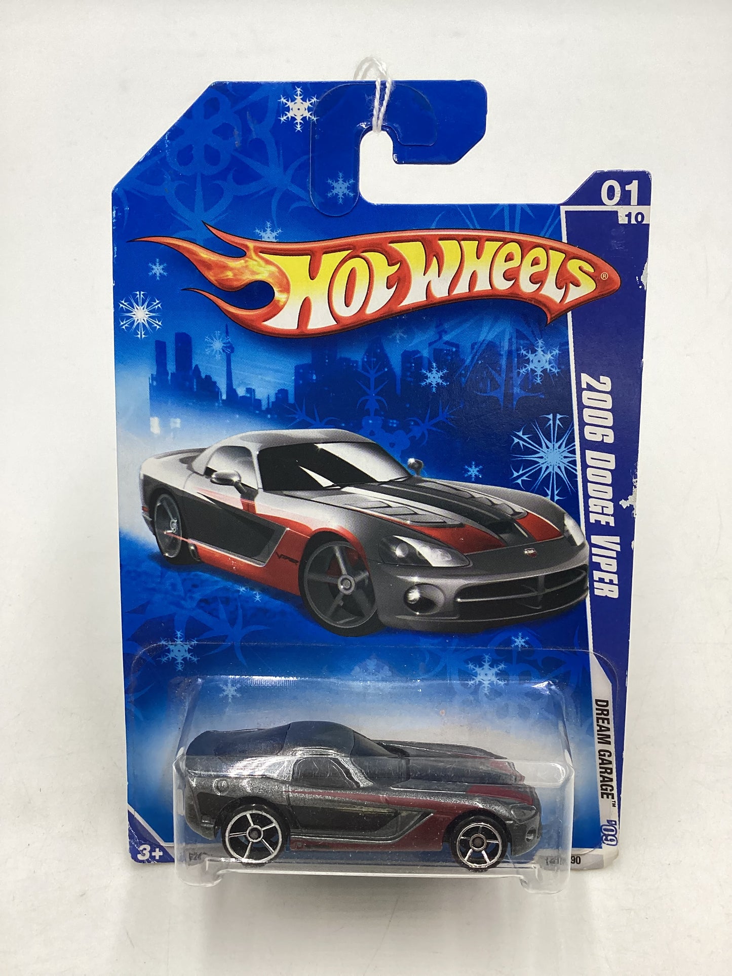 2009 Hot Wheels #147 2006 Dodge Viper Gray Target snowflake card 238D