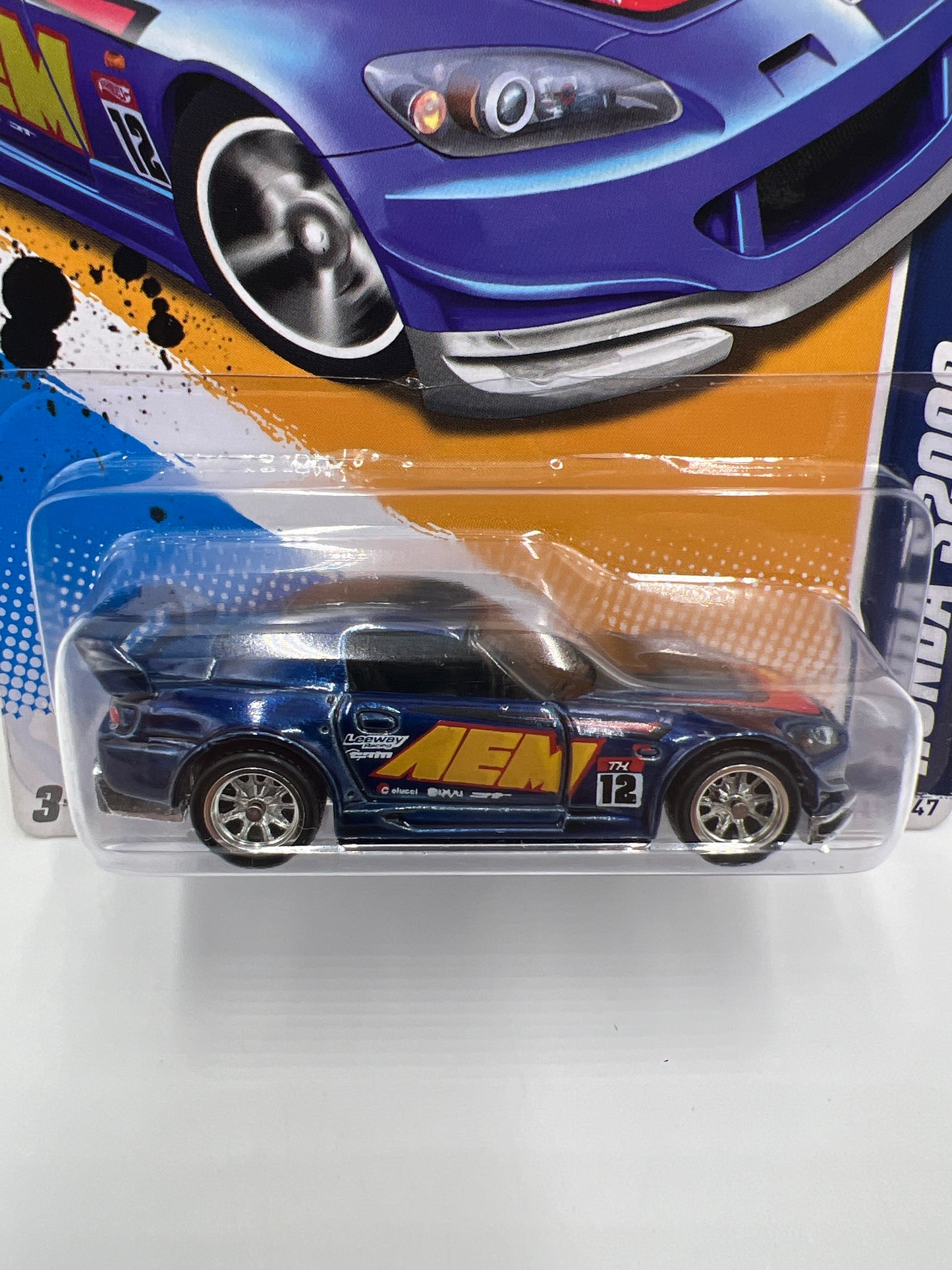2012 Hot Wheels Super Treasure Hunt #141 Honda S2000 AEM Blue W/Protector International Card
