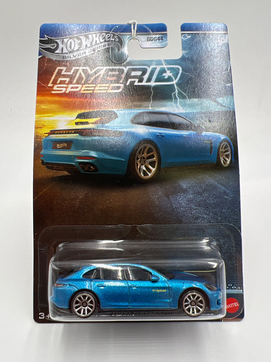 2025 Hot Wheels Silver Series Hybrid Speed #4 Porsche Panamera Turbo S E-Hybrid Sport Blue 153B