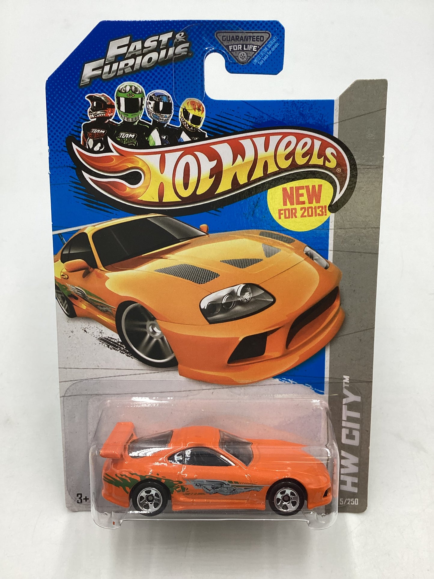 2013 Hot wheels Fast and furious #005 Toyota Supra with protector