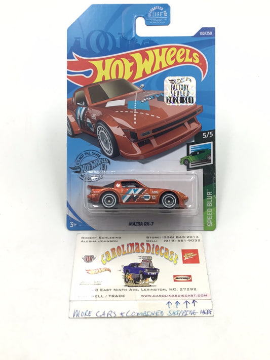 2020 hot wheels super treasure hunt #130 Mazda RX-7 factory sealed sticker with protector