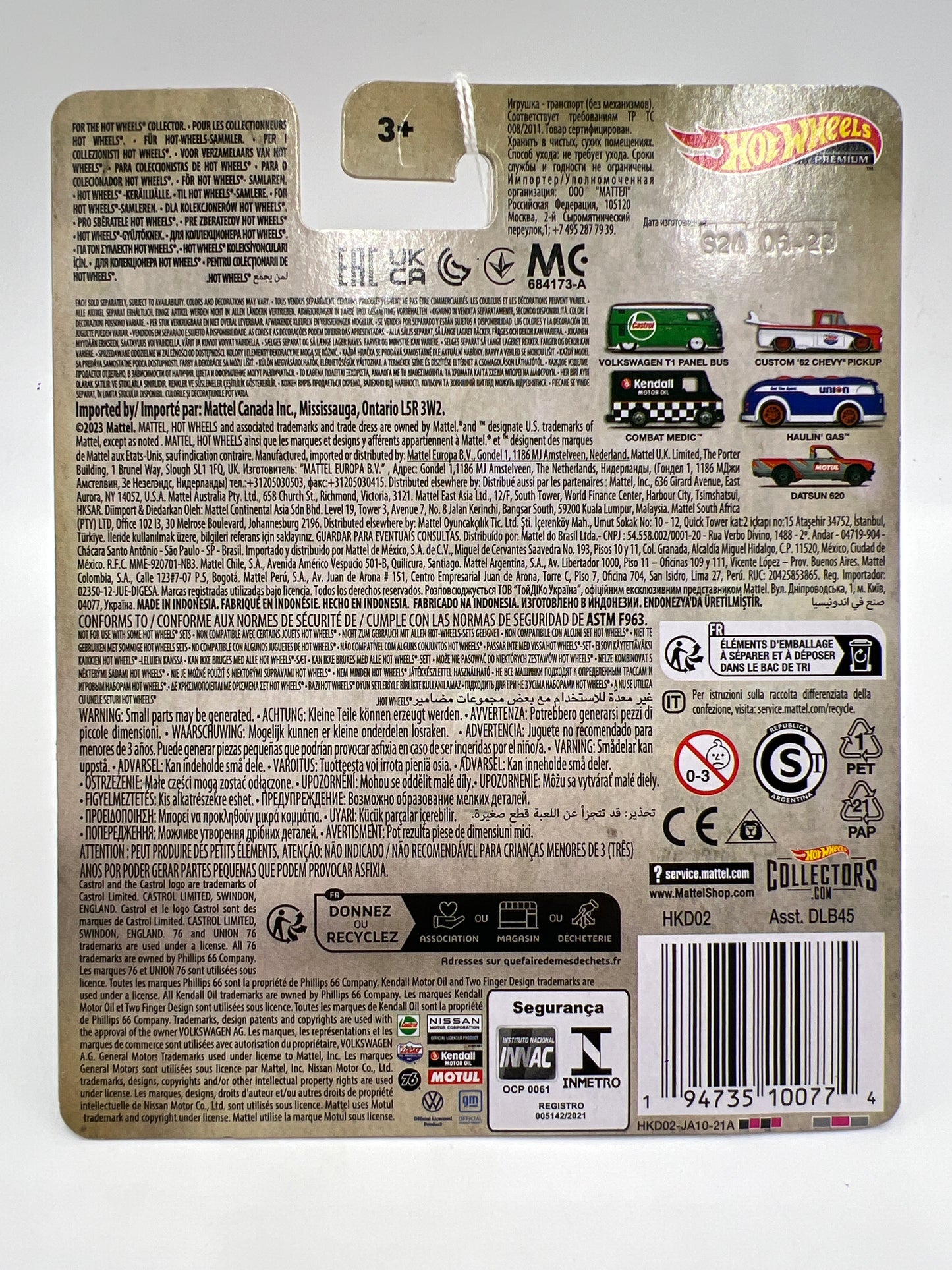 Hot Wheels Premium Vintage Oil #4 Haulin Gas Blue Union 76 244R