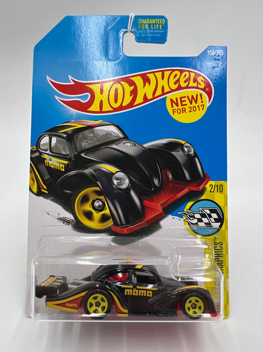 2017 Hot Wheels Speed Graphics #156 Volkswagen Kafer Racer Momo Black 97F