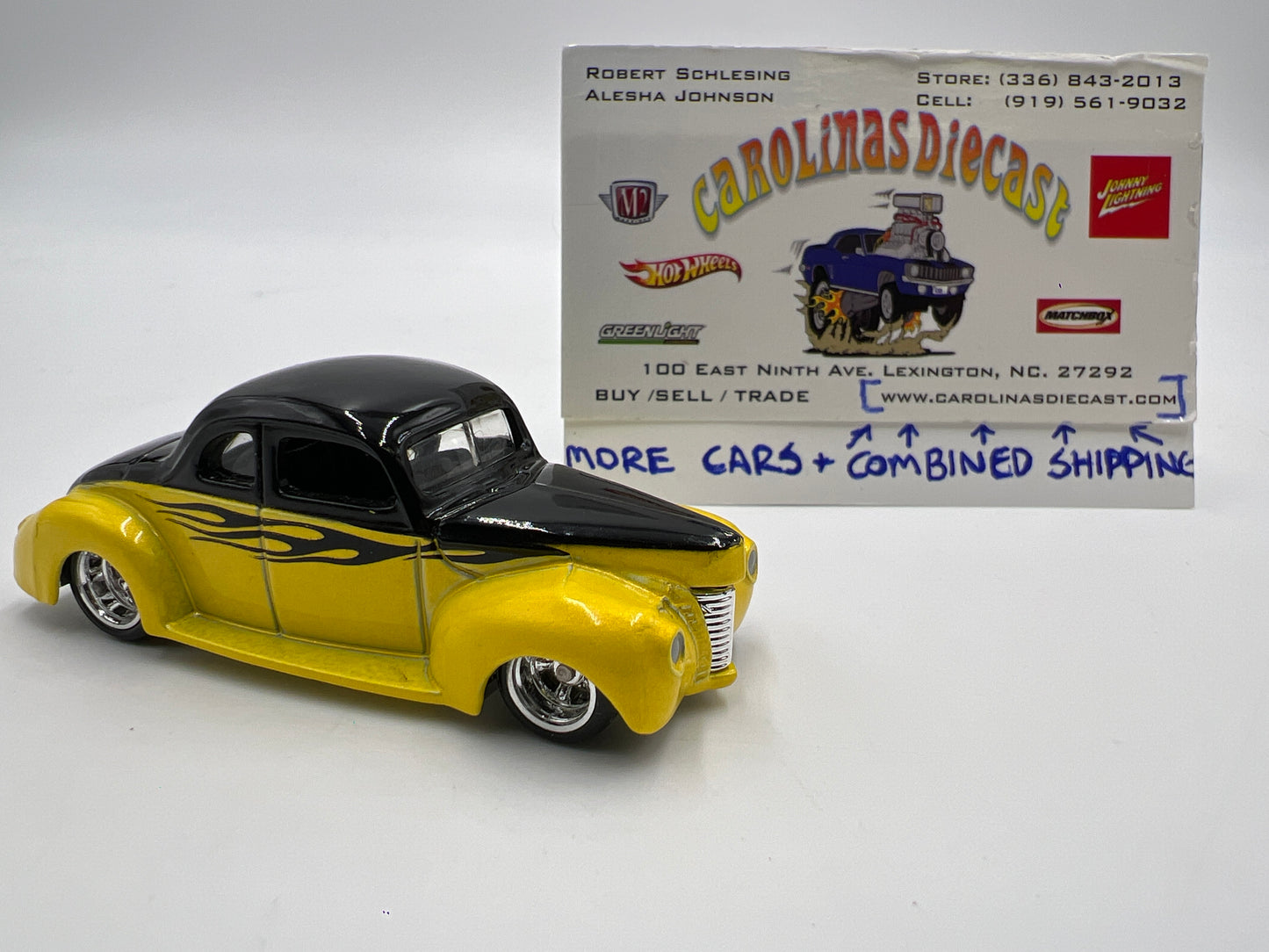 Hot Wheels Treasure Hunt Real Riders 40 Ford Coupe Yellow Loose