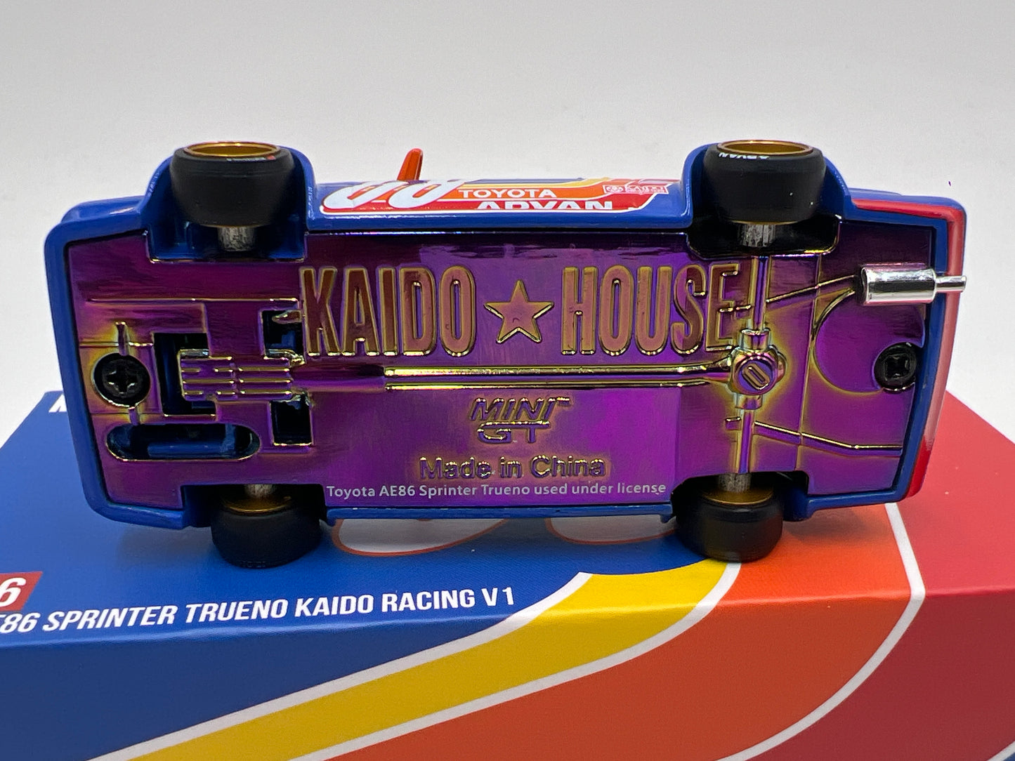 Mini GT Kaido House #196 Toyota AE86 Sprinter Trueno Kaido Racing V1 Blue