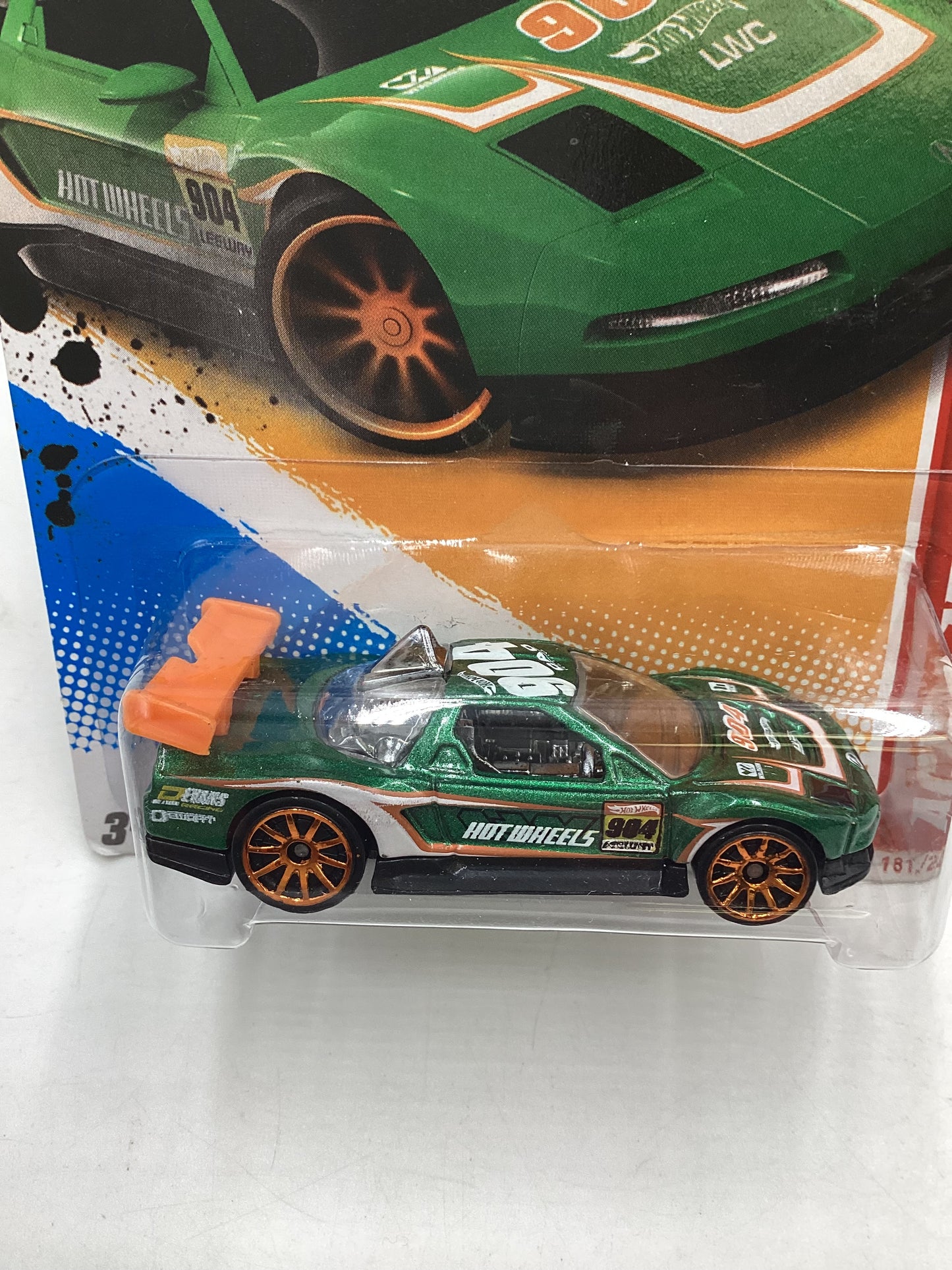 2012 Hot Wheels Thrill Racers - Race Course #181 Acura NSX Green 105A