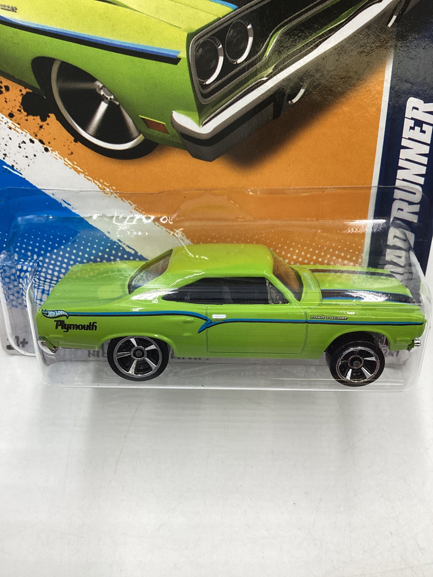 2012 Hot Wheels Muscle Mania Mopar #89 70 Road Runner Lime Green 39E