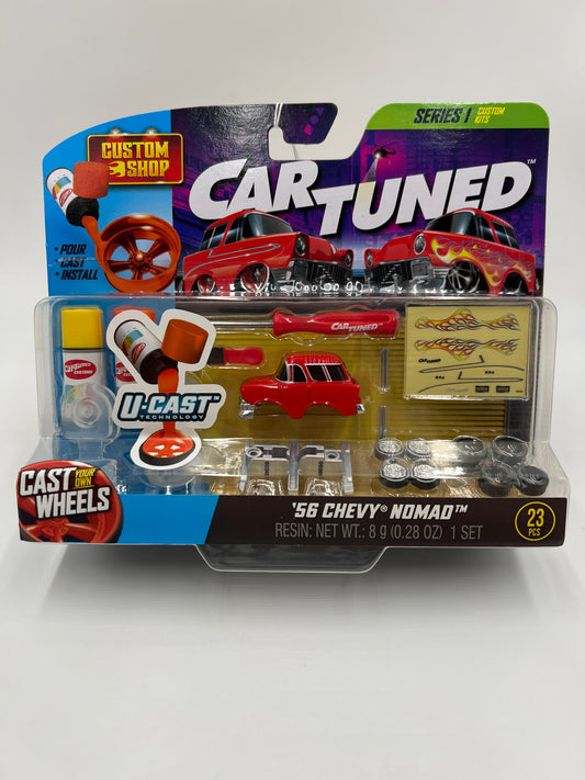 2025 Car Tuned Series 1 Custom Shop Castworks 56 Chevy Nomad Red 181i