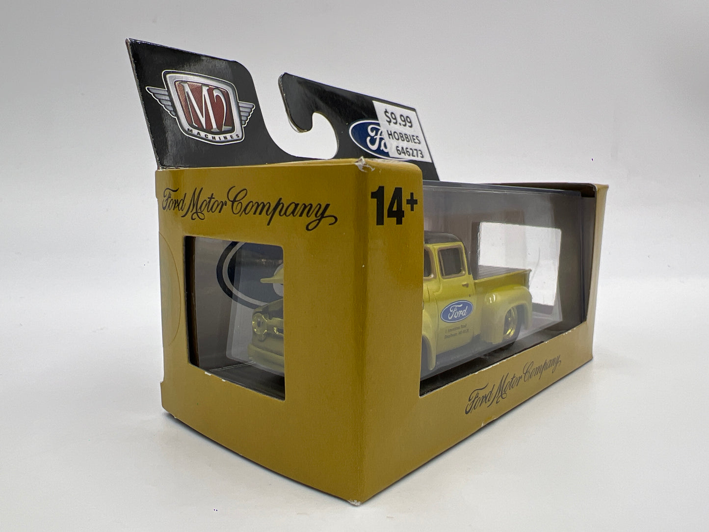M2 Machines Ground Pounders CHASE 1/750 1956 Ford F-100 Truck Custom Yellow R26