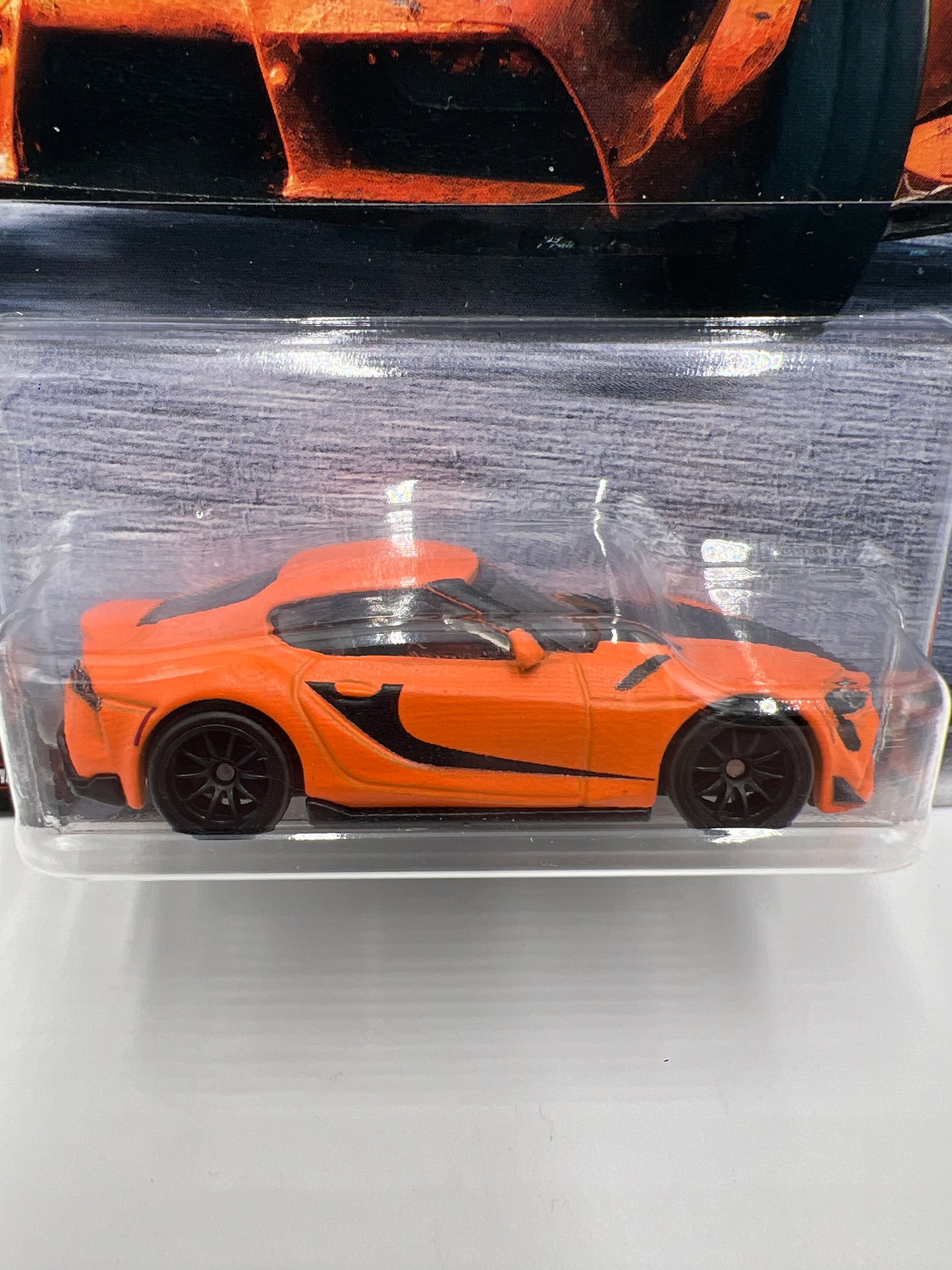 Hot Wheels Premium Fast & Furious Fast Superstars #5 Toyota GR Supra Orange creased corner 247G