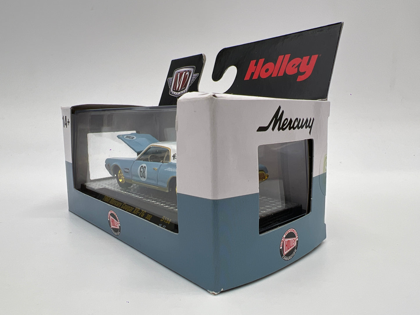 M2 Machines Holley CHASE 1968 Mercury Cougar XR-76 302 Light Blue S134