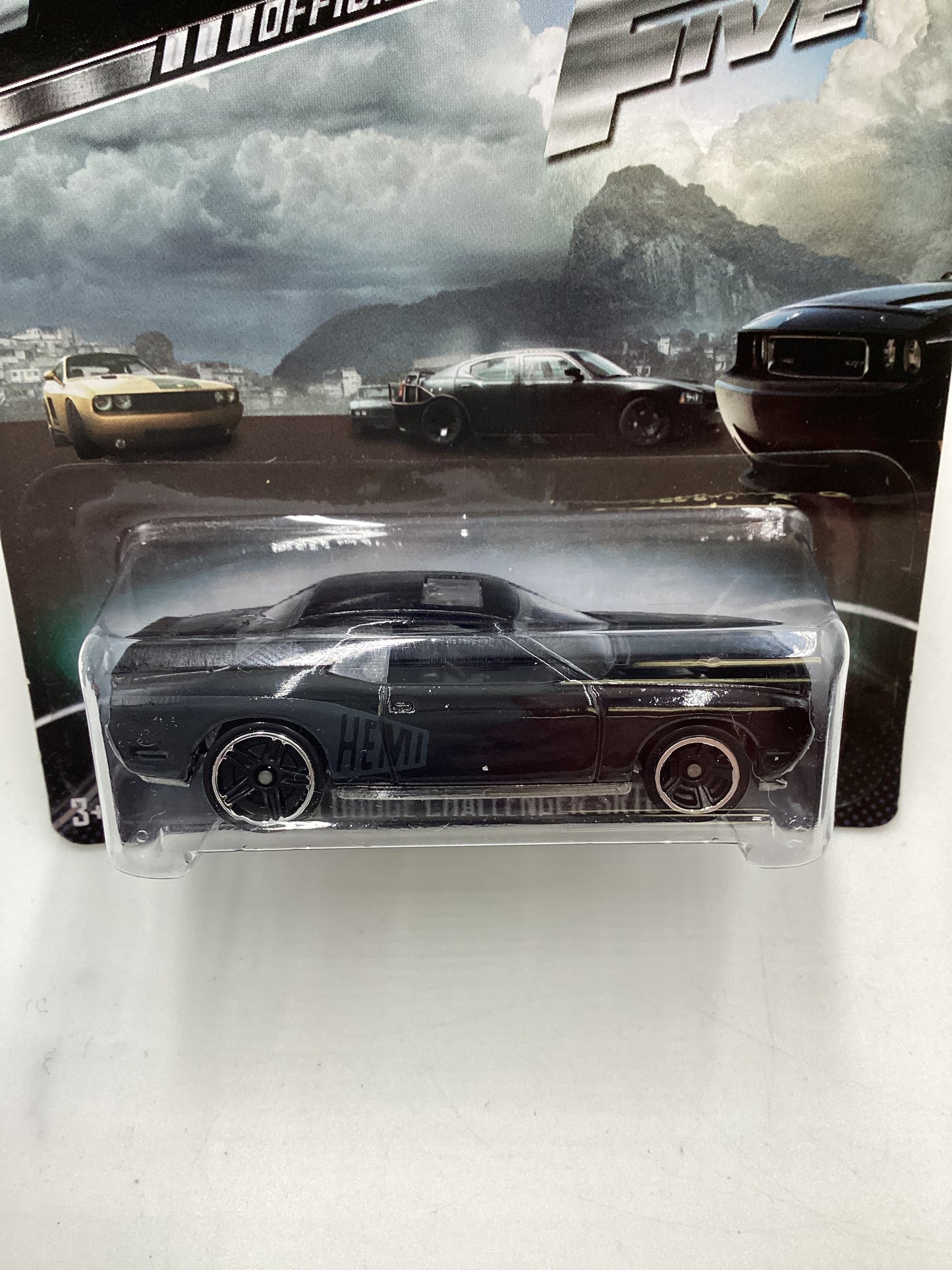 2014 Hot Wheels Fast and Furious Fast Five #6 08 Dodge Challenger SRT8 Black 71i