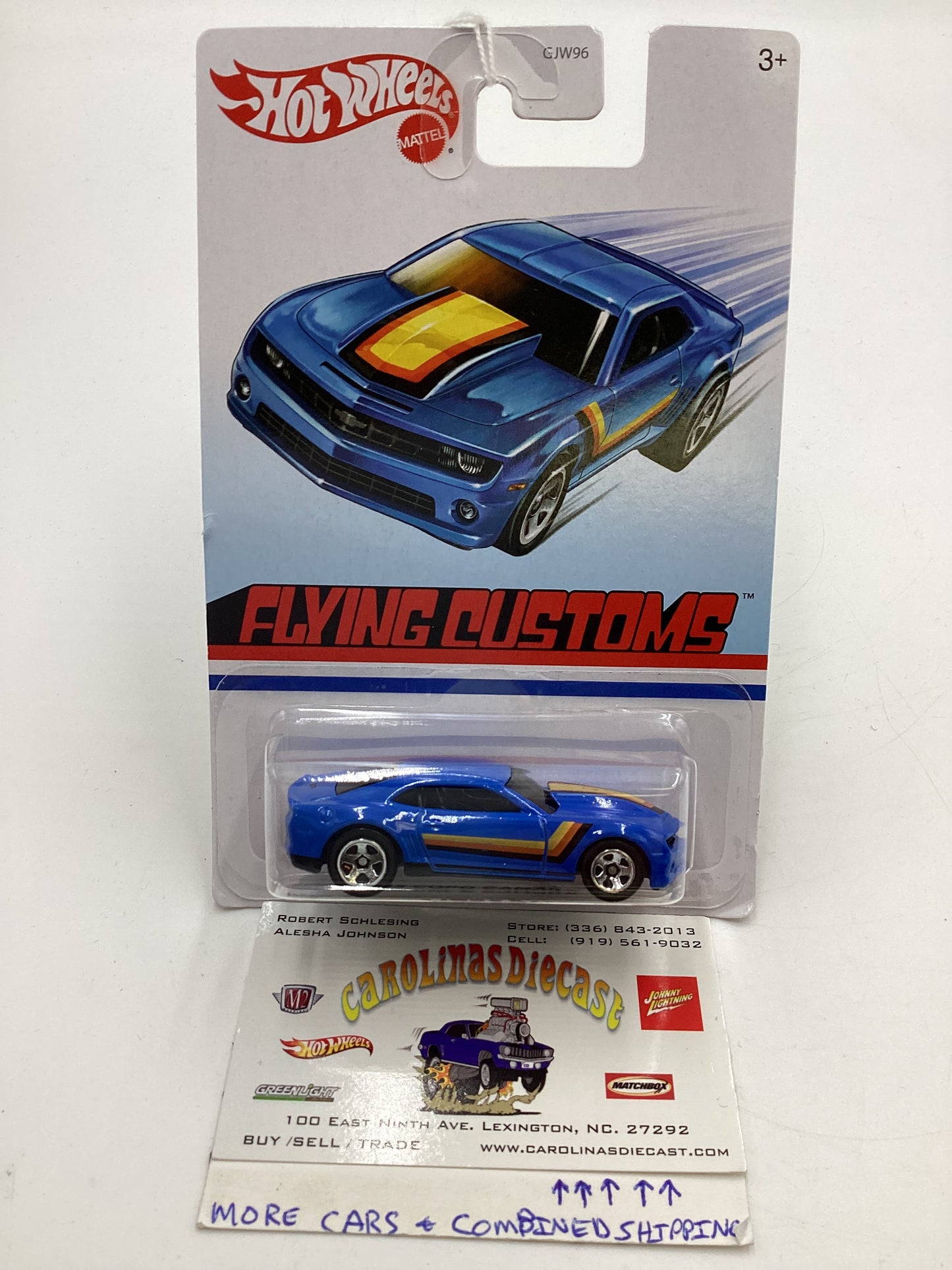 Hot Wheels Target Exclusive Flying Customs 13 Copo Camaro Blue Card Not Perfect