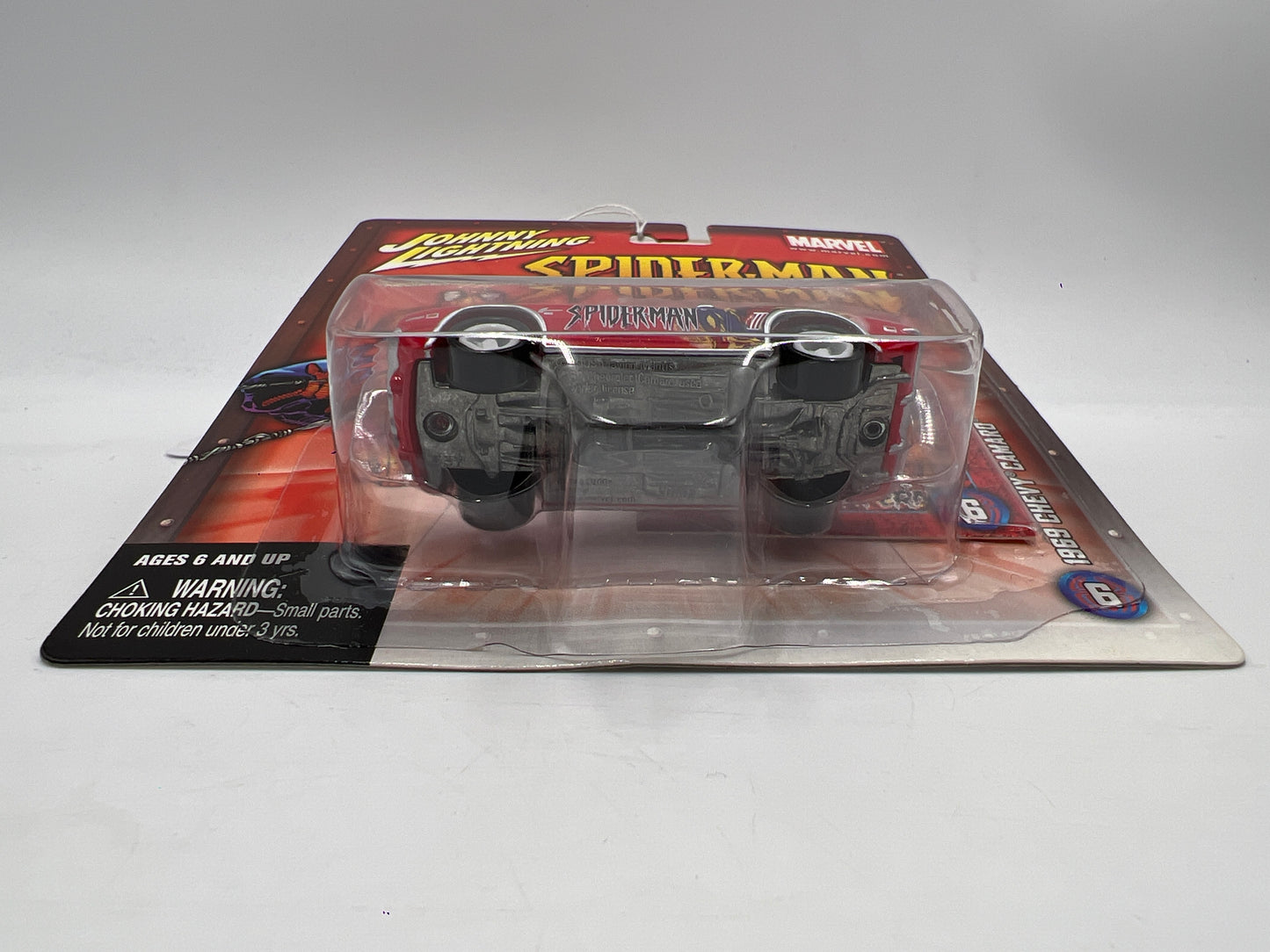 Johnny Lightning White Lightning Chase Marvel Spider-Man #6 1969 Chevy Camaro Red
